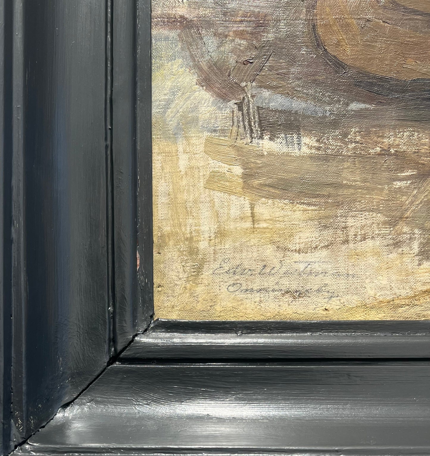 Edvard Westman. “Interiør med hvilende ung pige. Forestiller kunstnerens forlovede malerinden Hanna Rönnberg”, ca. 1890