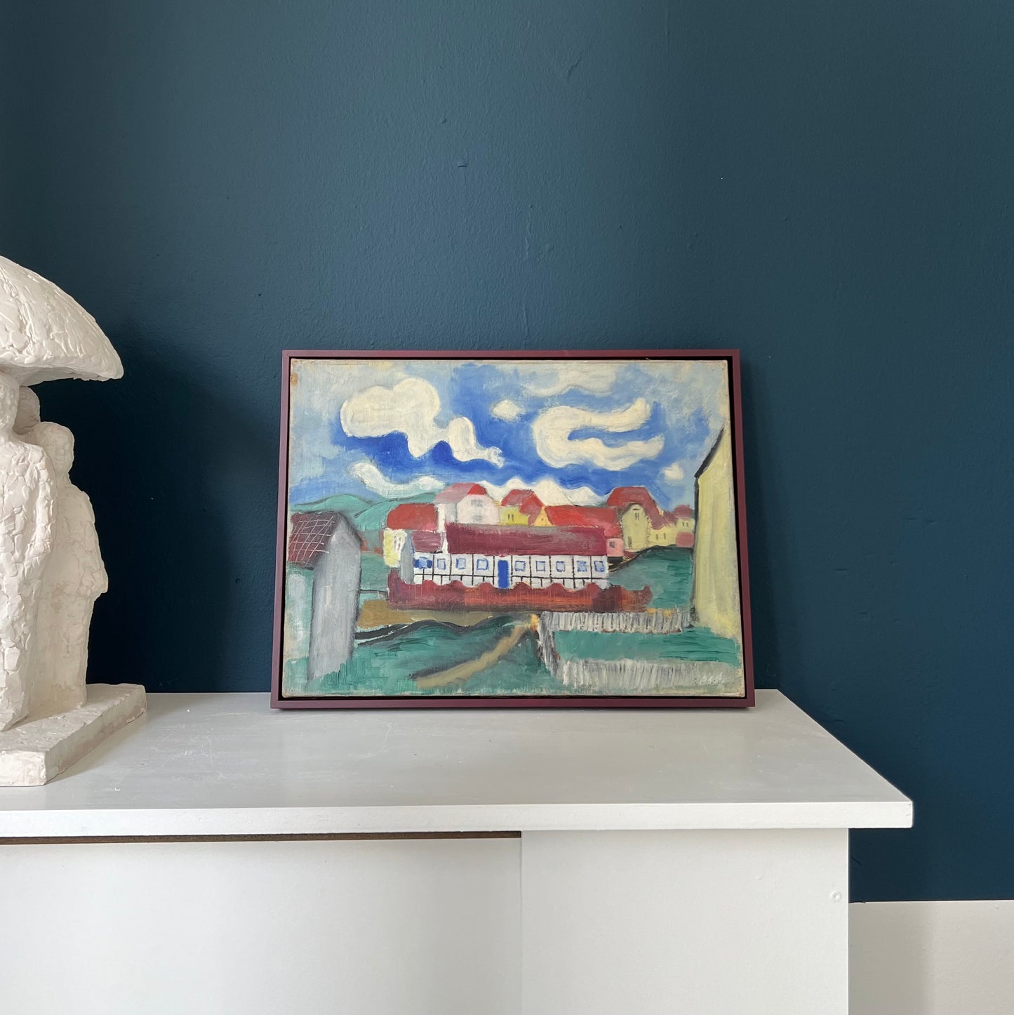 Rita Kernn-Larsen. Study of houses and clouds, 1920’s