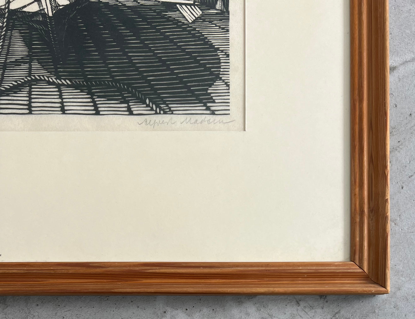 Alfred Madsen. Study of a boat