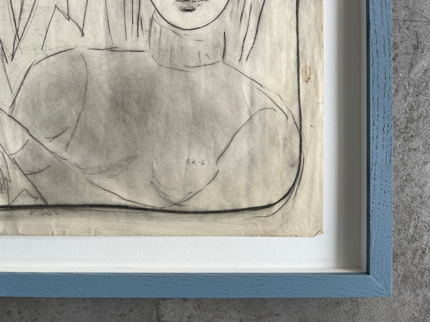 Rita Kernn-Larsen. The artists daughter and a sculpture, 1950’s