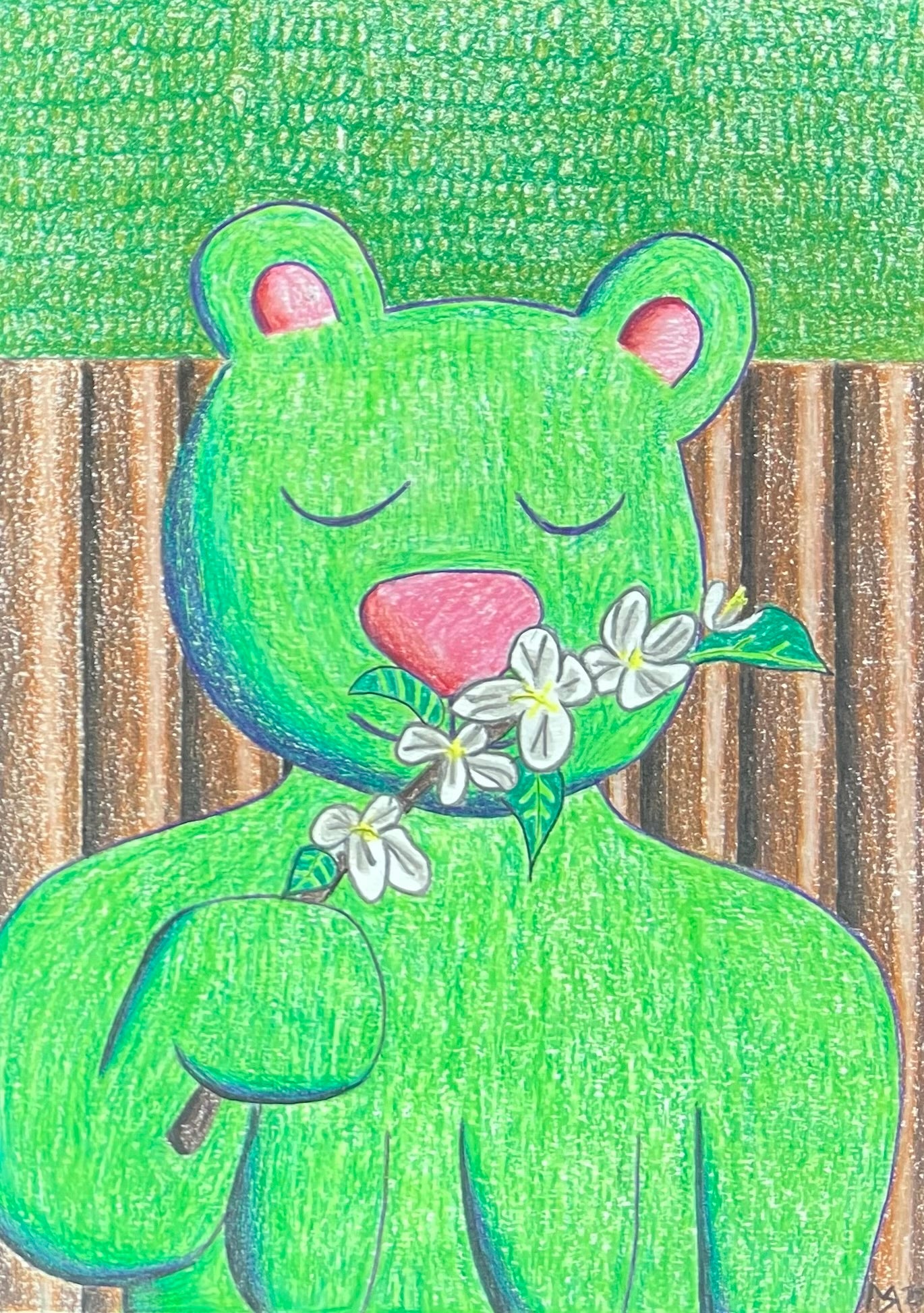 Mette Rasmussen. “Bamse Rasmussen dufter til en æbleblomst”, 2025