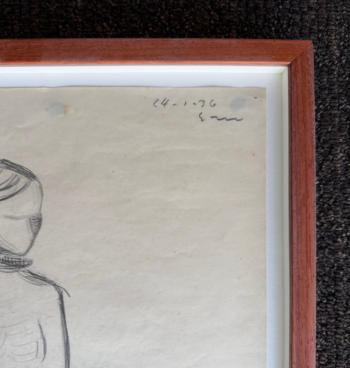 Egon Mathiesen. Sketch for portrait of Else Fischer-Hansen, 1936
