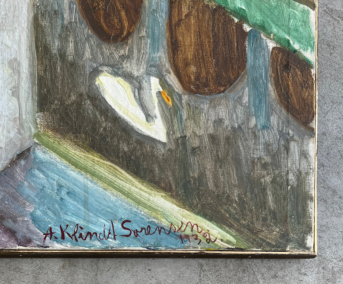 Anna Klindt Sørensen. “Voldgrav med svaner”, 1932