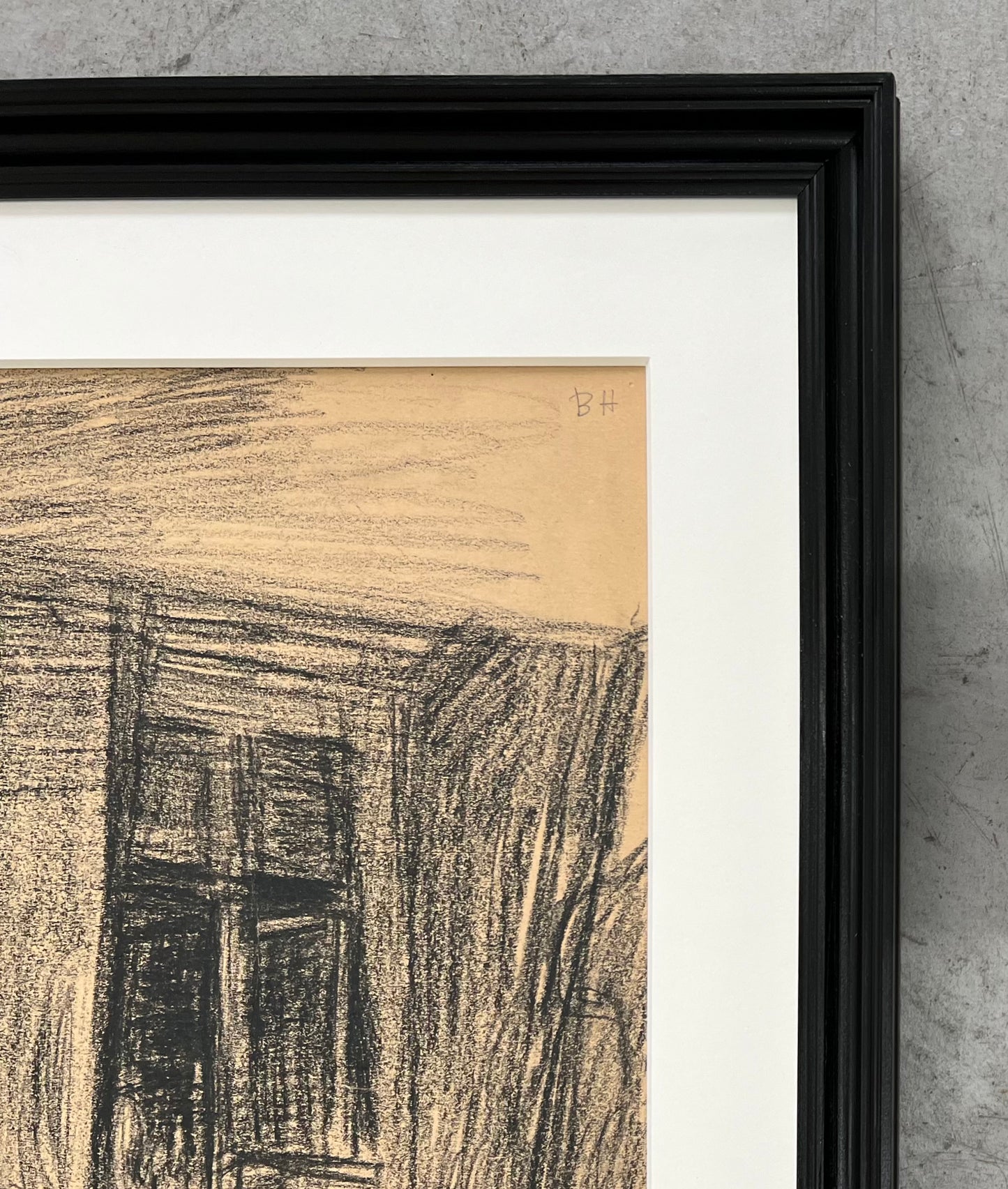 Bizzie Høyer. Sketch from the artists drawing school on Rathsacksvej, Frederiksberg