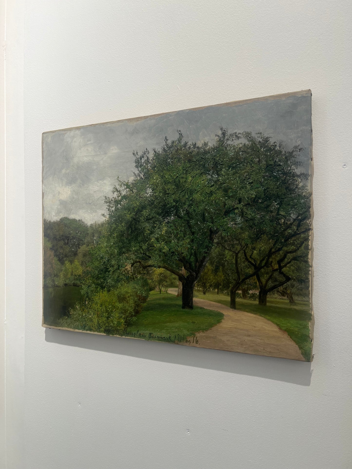 Marie Luplau. From the garden by Ødemark Gods, 1911-1916