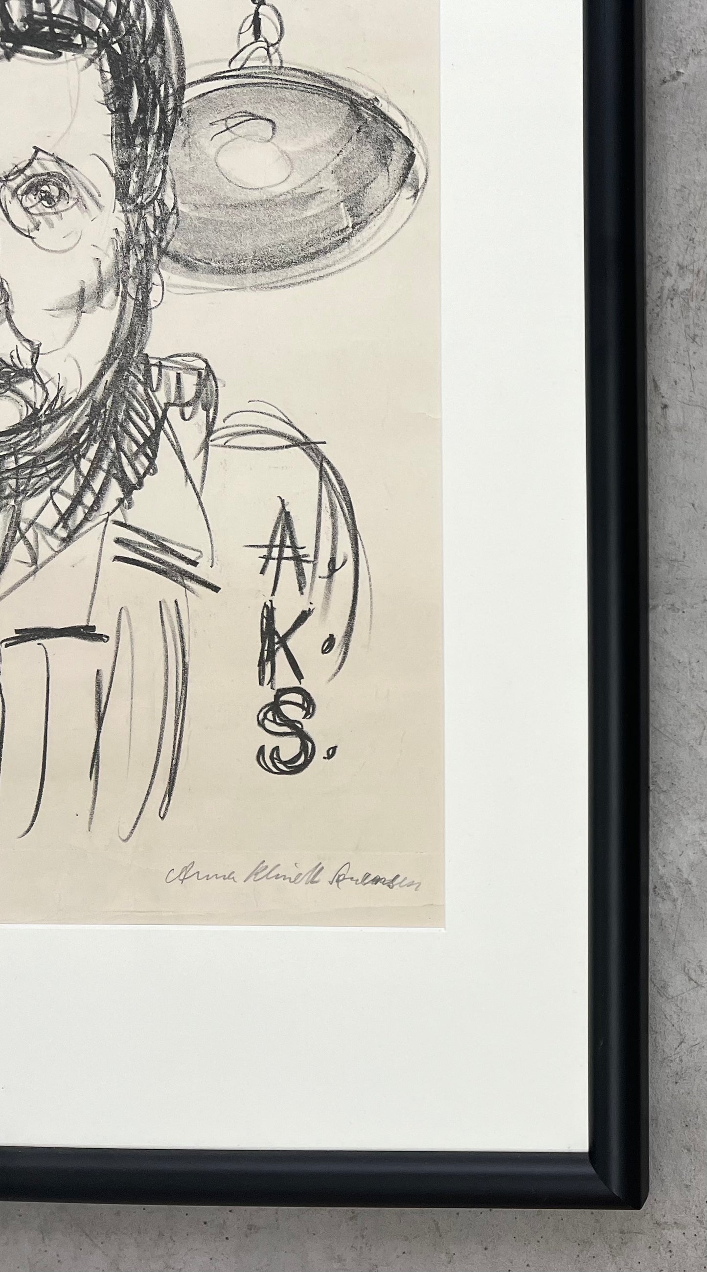 Anna Klindt Sørensen. Selfportrait, ca. 1943