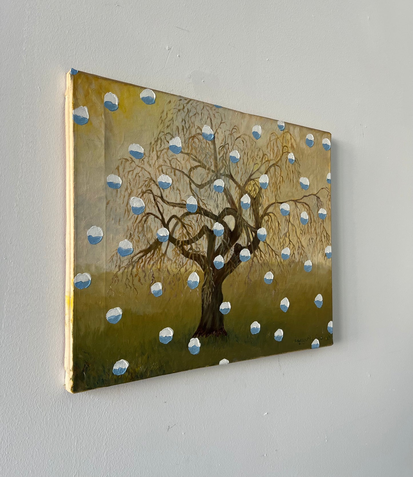 Mads Lindberg. Untitled, (Snowpainting), 2023