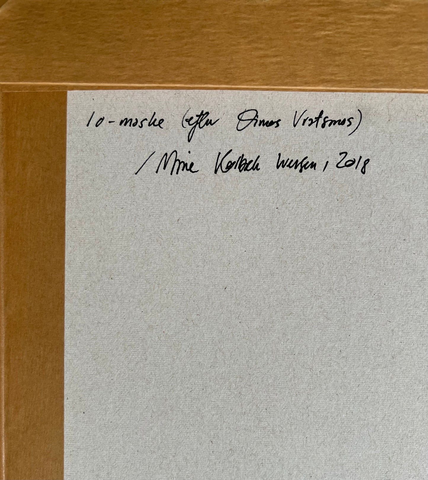 Marie Kølbæk Iversen. “Io - maske”, 2018