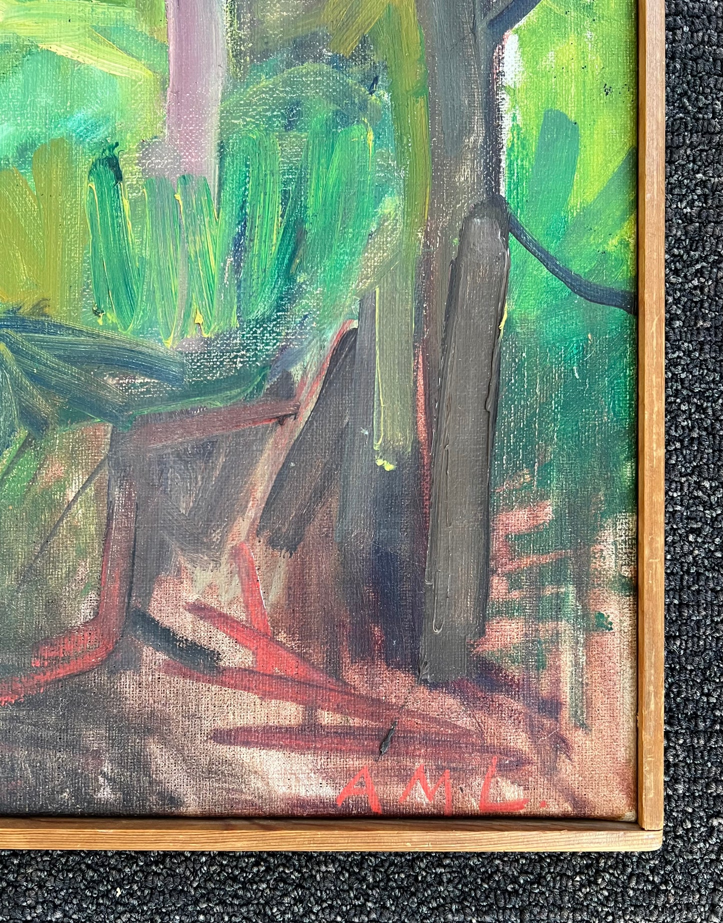 Anna Maria Lütken. View through trees