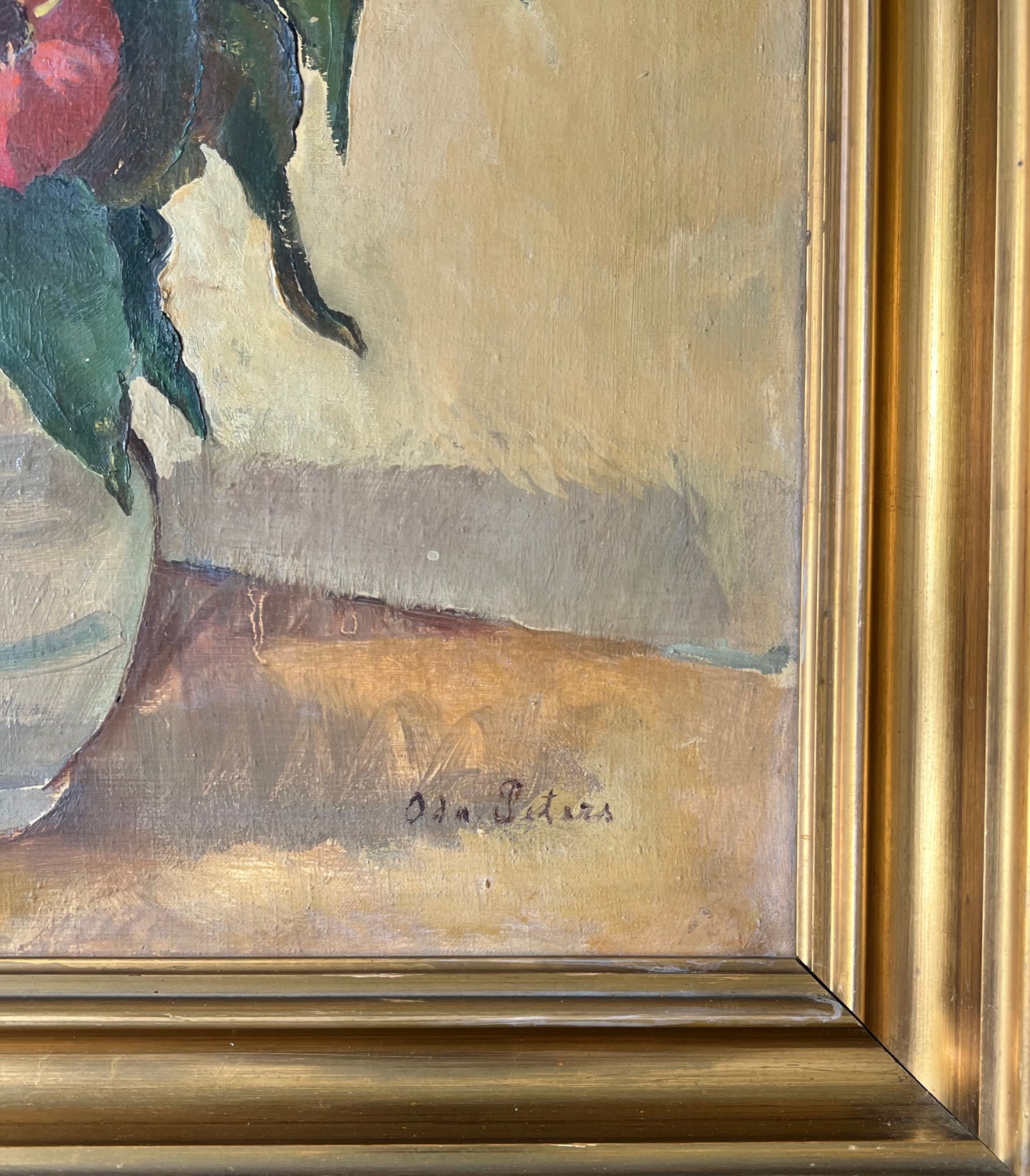 Oda Peters. A vase with flowers