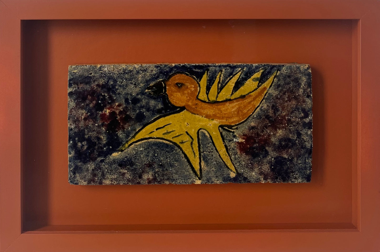 Carl-Henning Pedersen? Stoneware tile, 1950/60’s