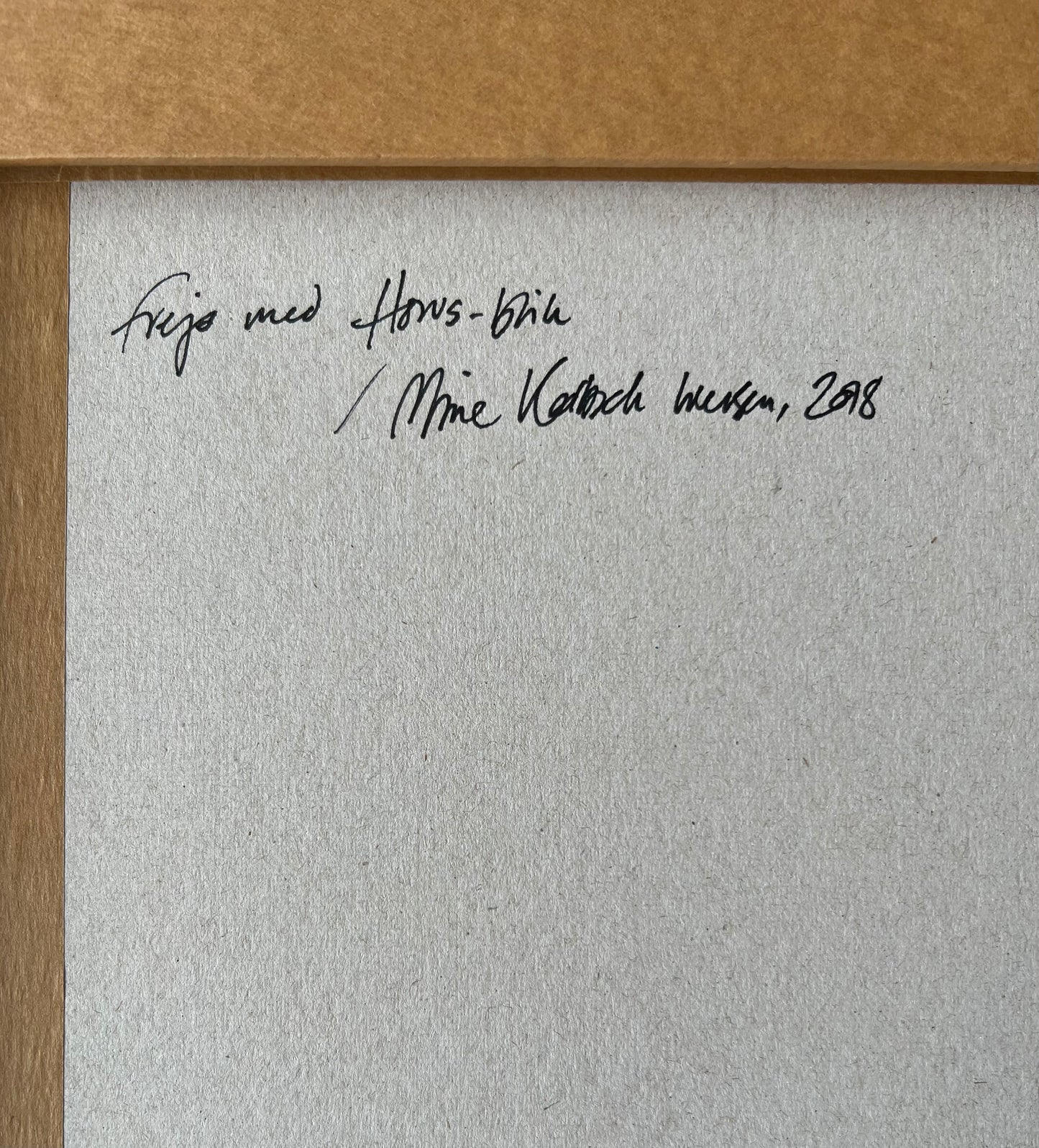 Marie Kølbæk Iversen. “Freja med Horus-blik”, 2018