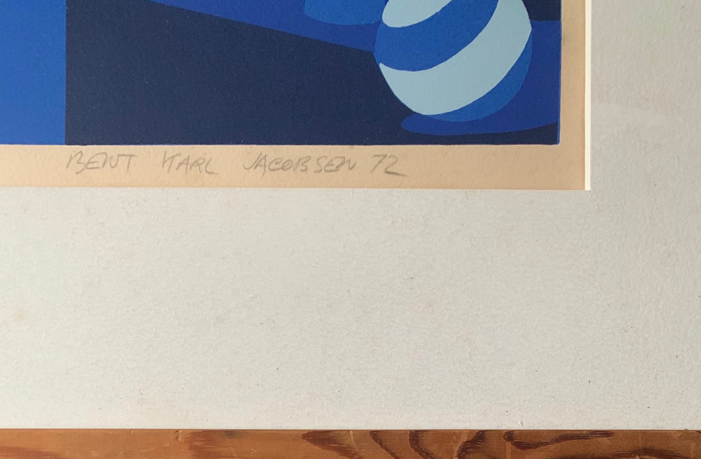 Bent Karl Jacobsen. “Blåt landskab”, 1972