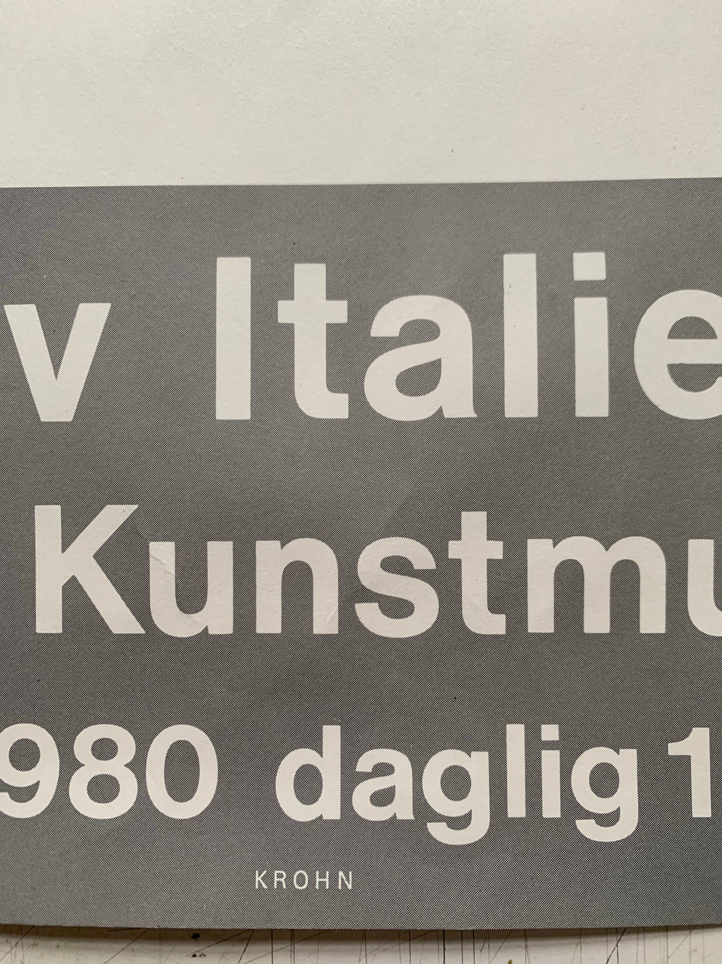 Lucio Fontana / exhibition poster, 1980