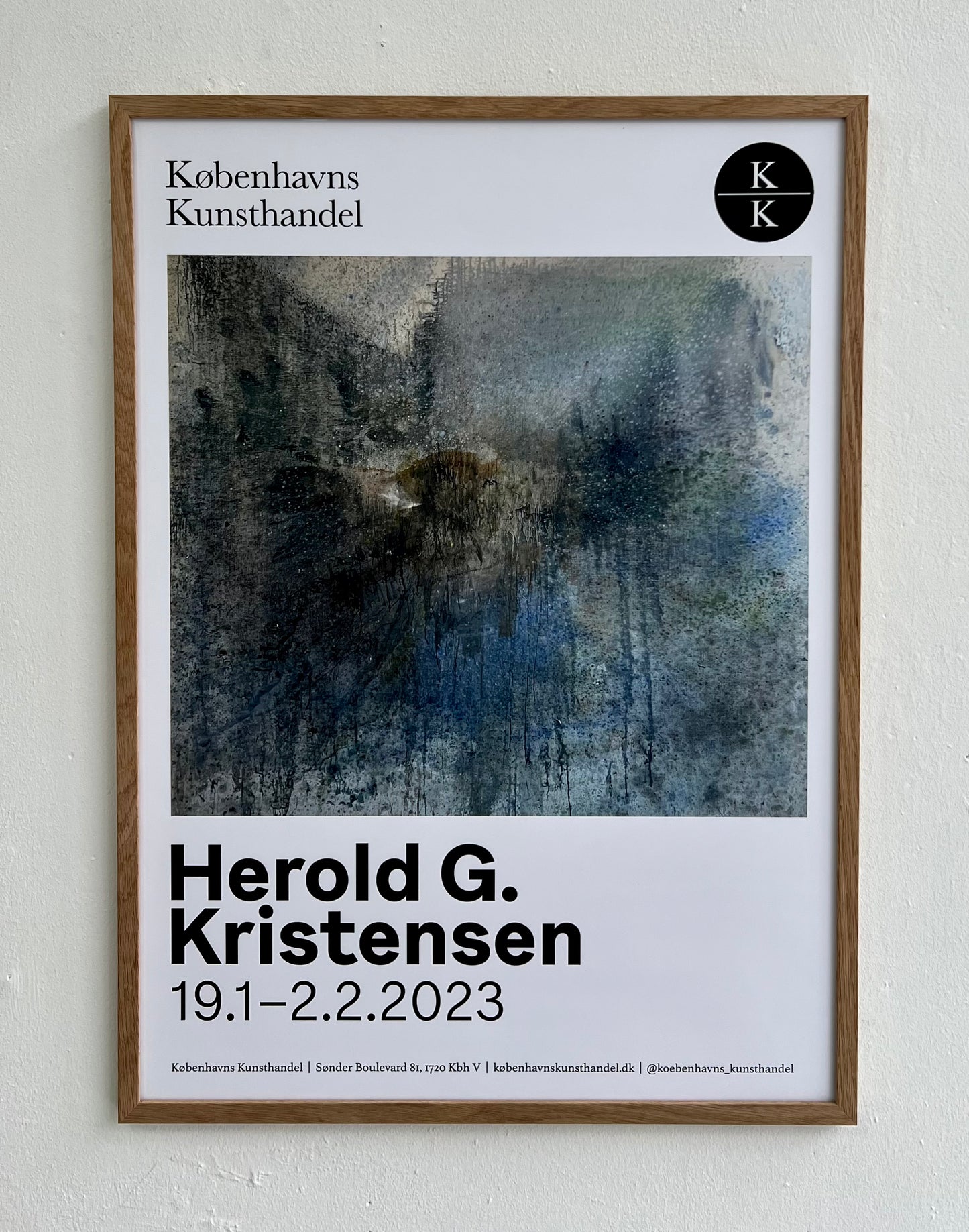 Herold G. Kristensen. Exhibtion poster, 2023