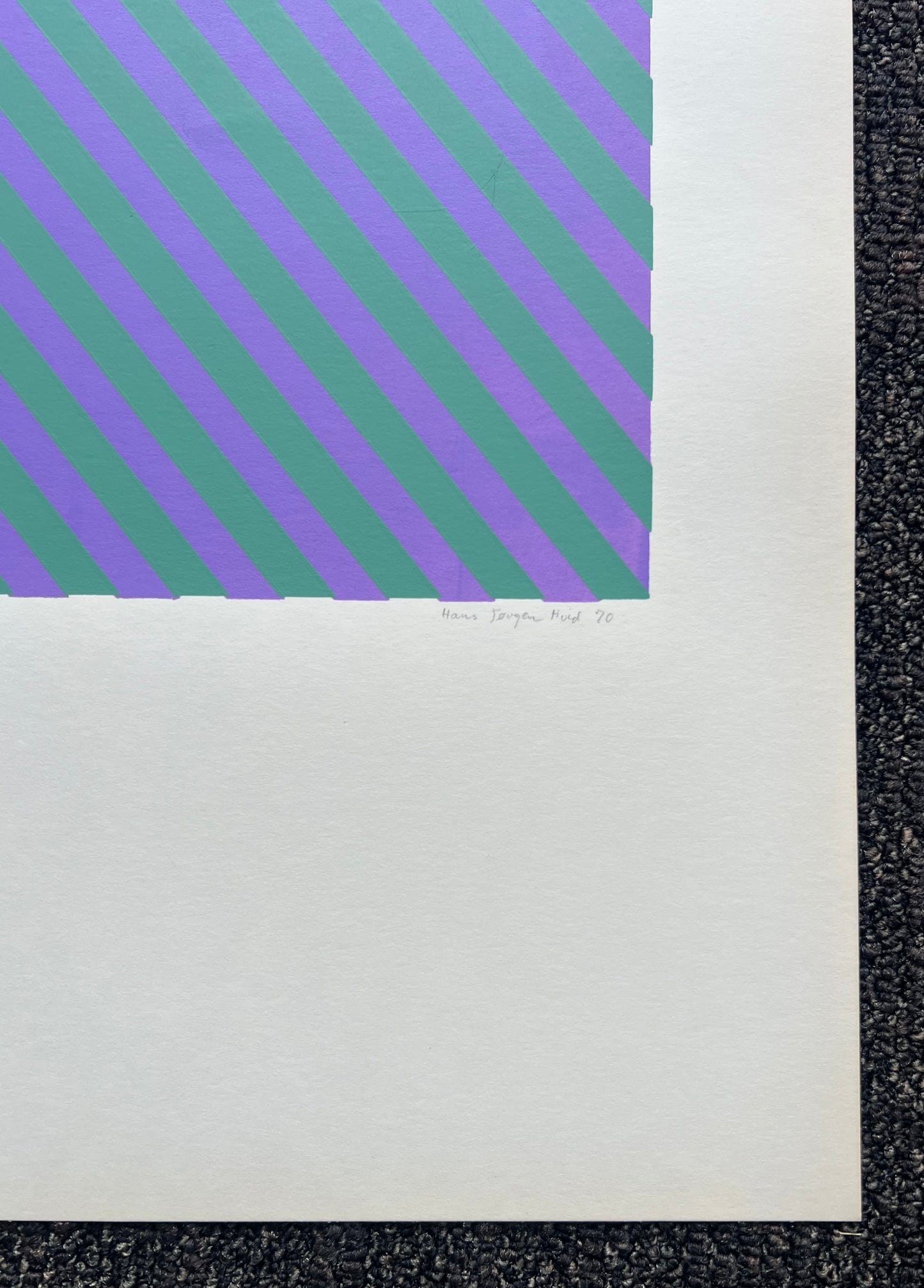 Hans Jørgen Hvid. Op Art composition, 1970