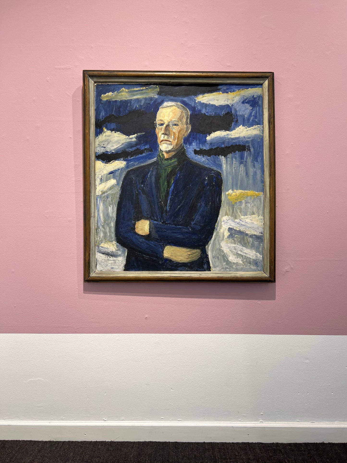 Olivia Holm-Møller. Portrait of professor Ejnar Nielsen, 1947