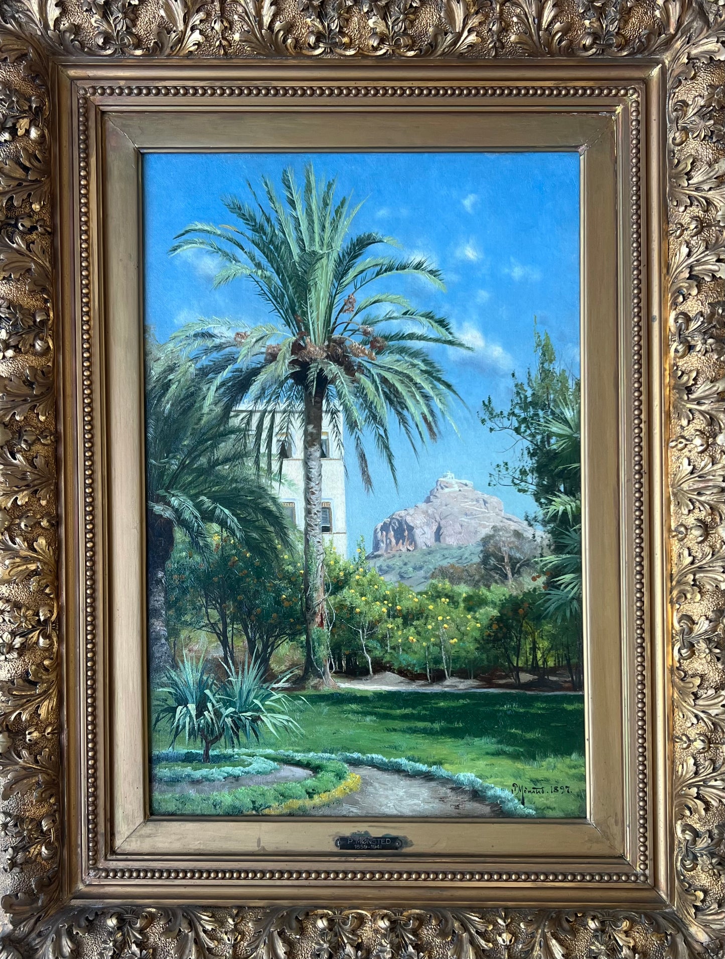 Peder Mønsted. The Royal Gardens in Athens, 1897