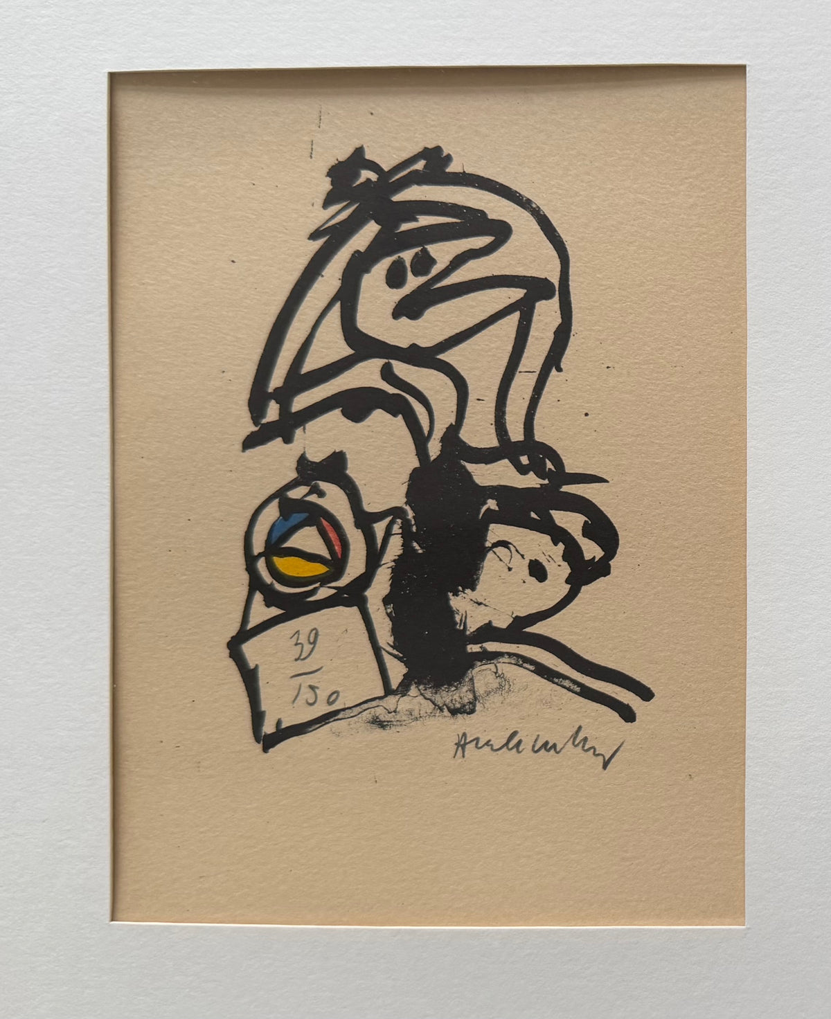 Pierre Alechinsky. Composition, 1962