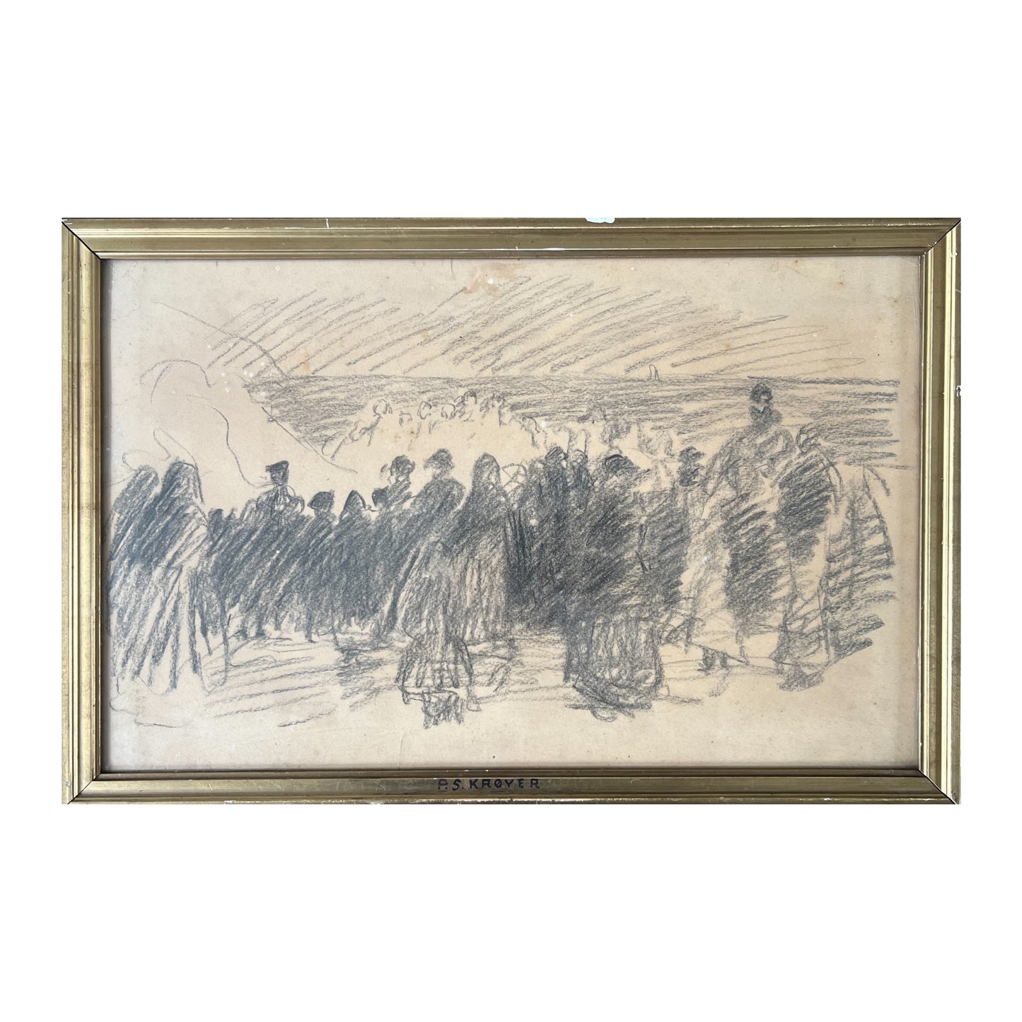 P. S. Krøyer. “Studie til St. Hansblus paa Stranden ved Skagen”, ca. 1906