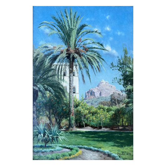 Peder Mønsted. The Royal Gardens in Athens, 1897