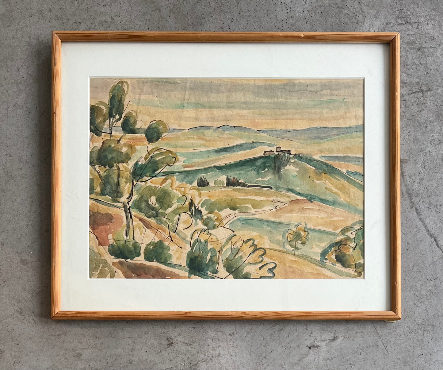 Astrid Holm. Italian landscape, ca 1908