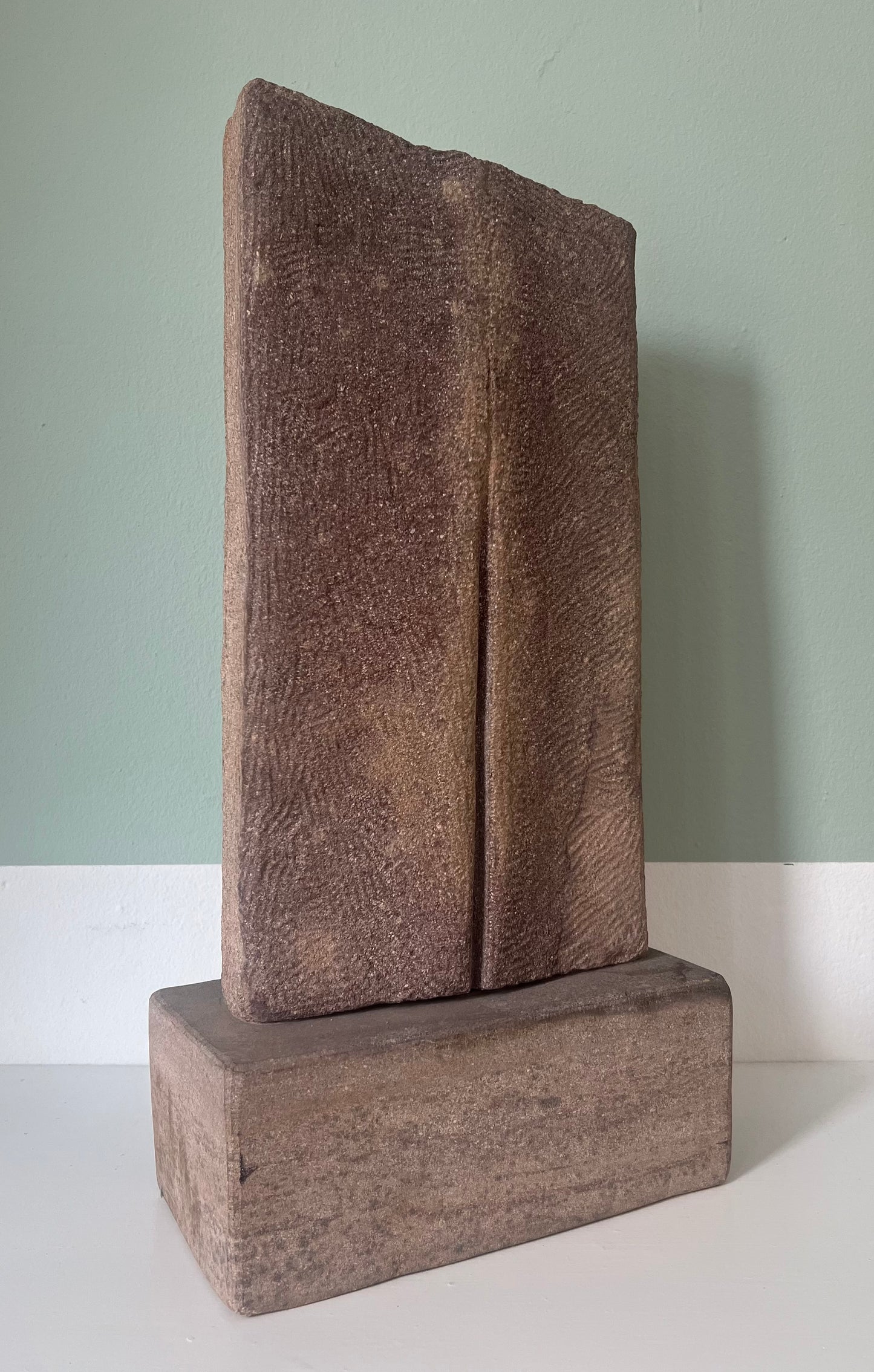 Abstract sculpture of solid stone, 1980’s