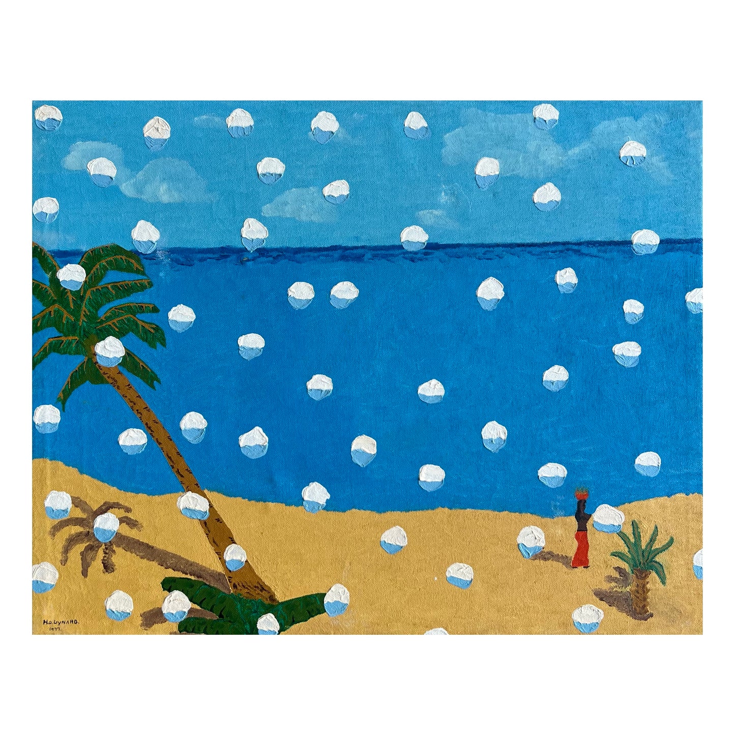 Mads Lindberg. Untitled, (Snowpainting), 2021