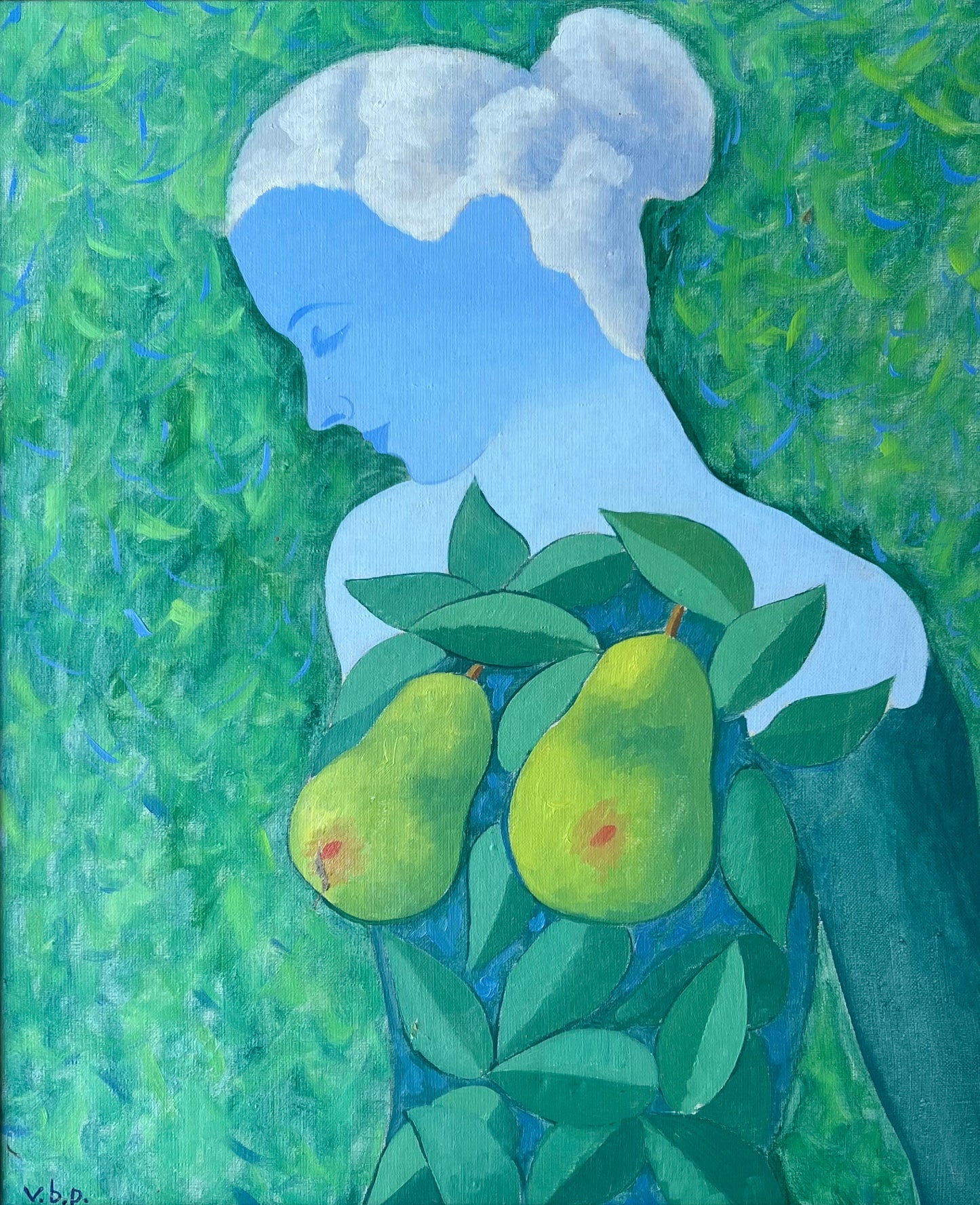 Vilhelm Bjerke-Petersen. Surreel lady portrait