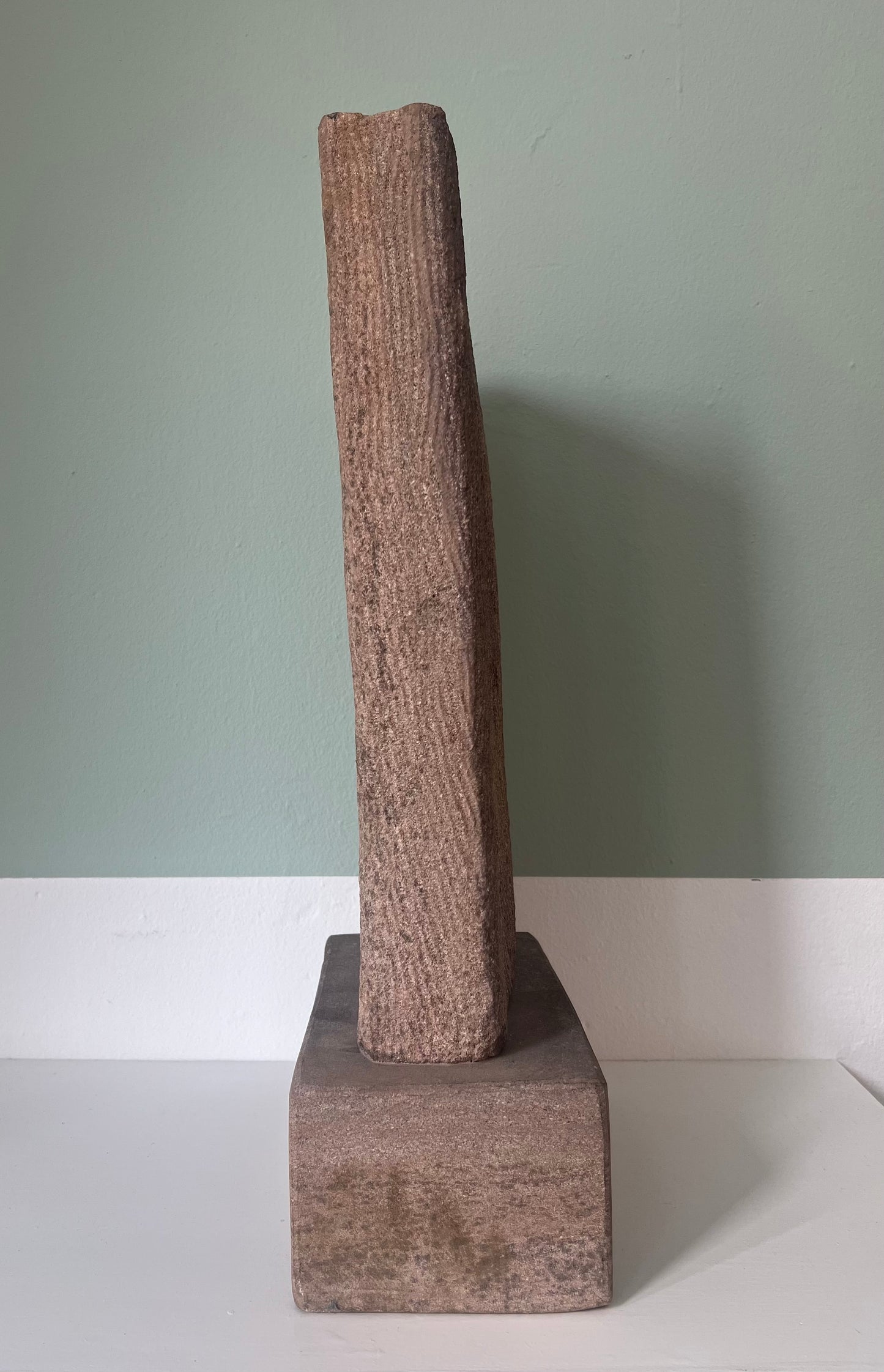 Abstract sculpture of solid stone, 1980’s