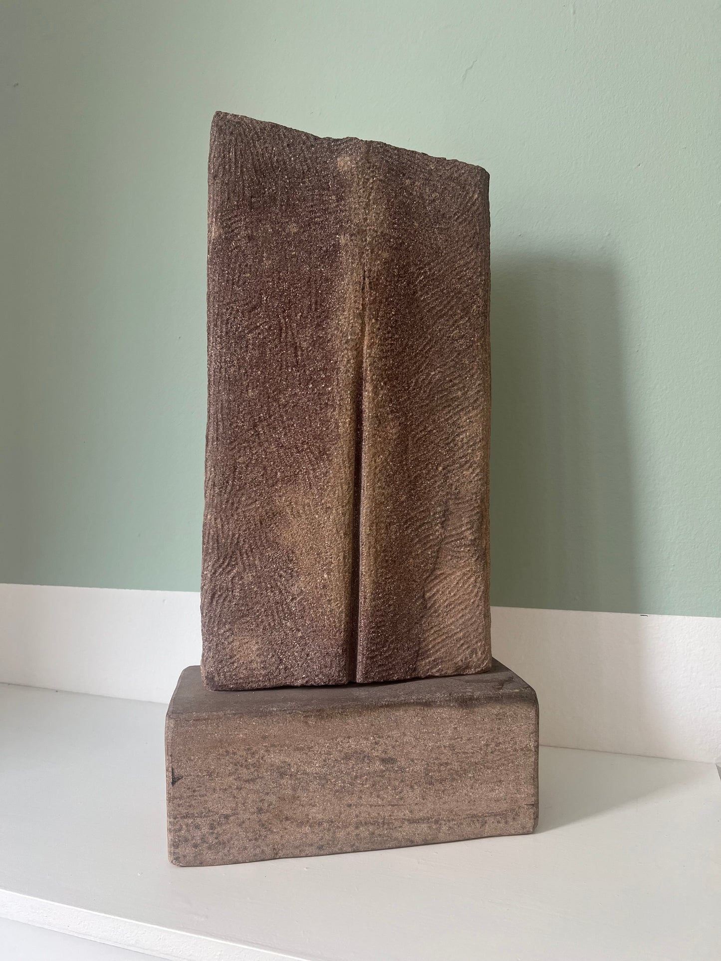 Abstract sculpture of solid stone, 1980’s