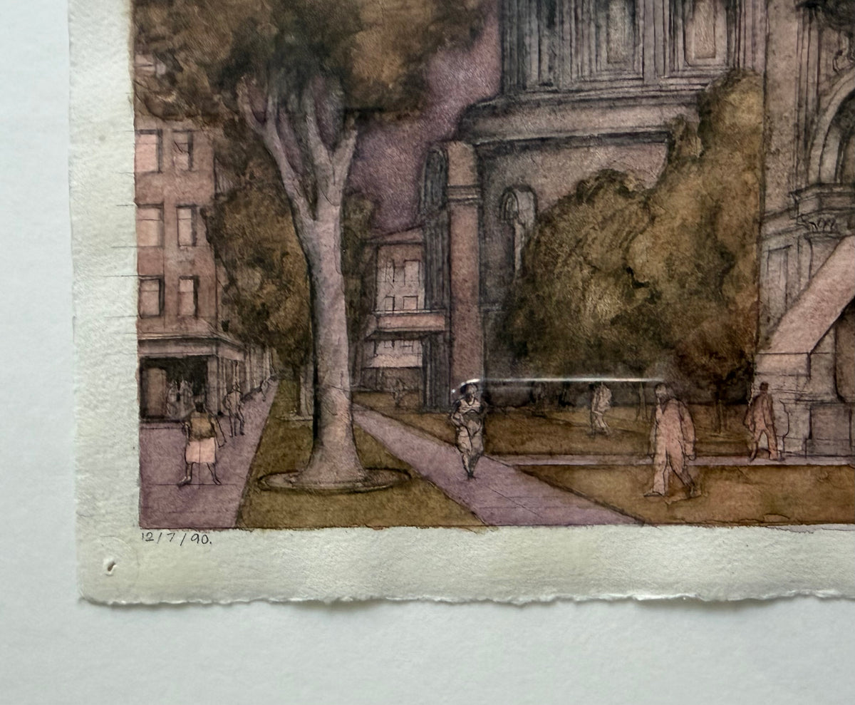 Palle Nielsen. Street scene, 1990