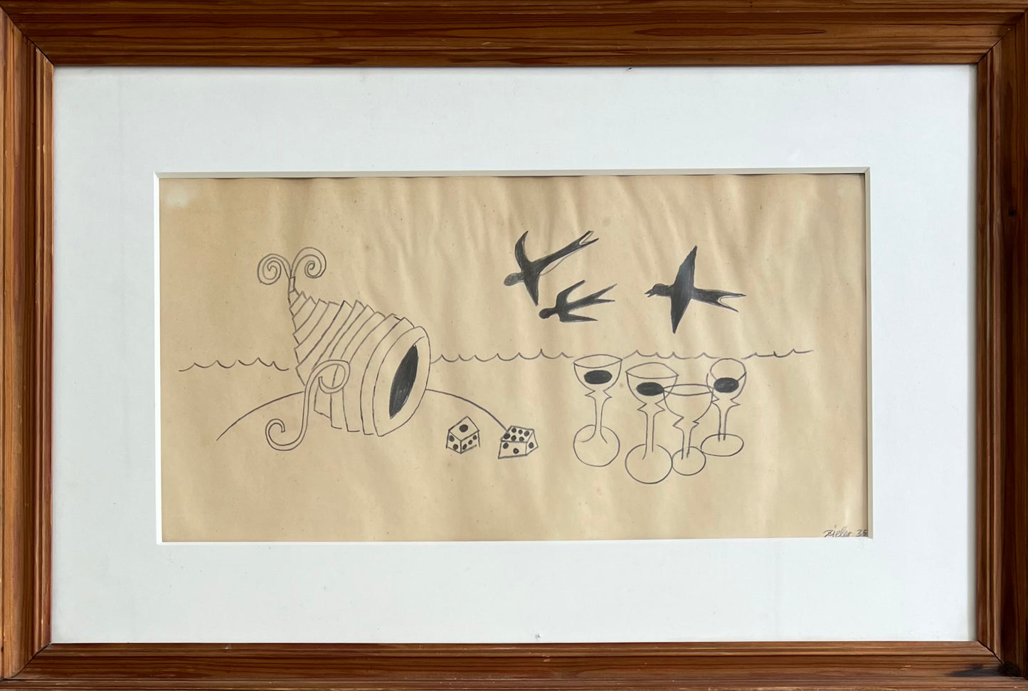 Mogens Zieler. “Tegning til “Syv fantastiske fortællinger”, 1935