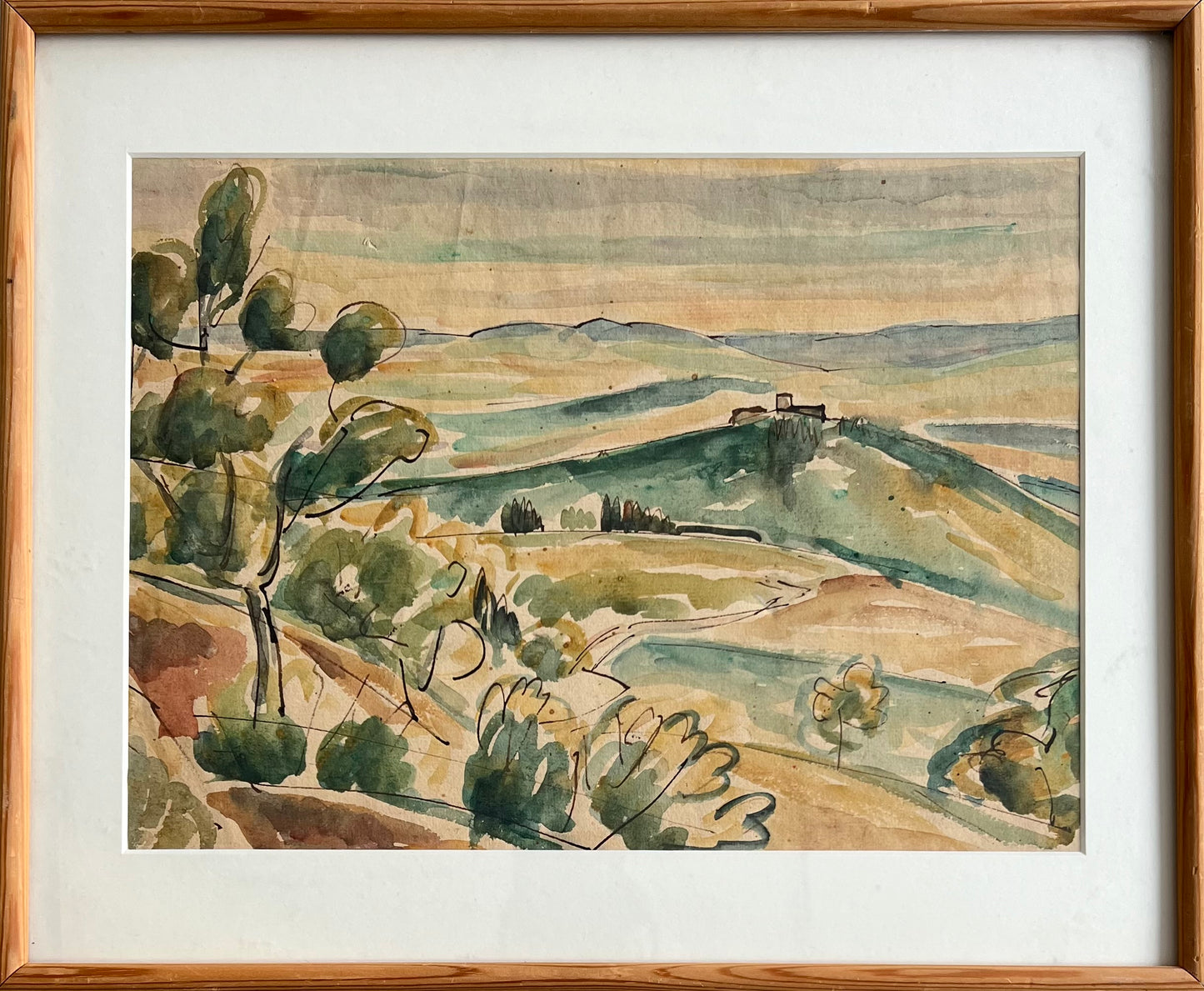 Astrid Holm. Italian landscape, ca 1908