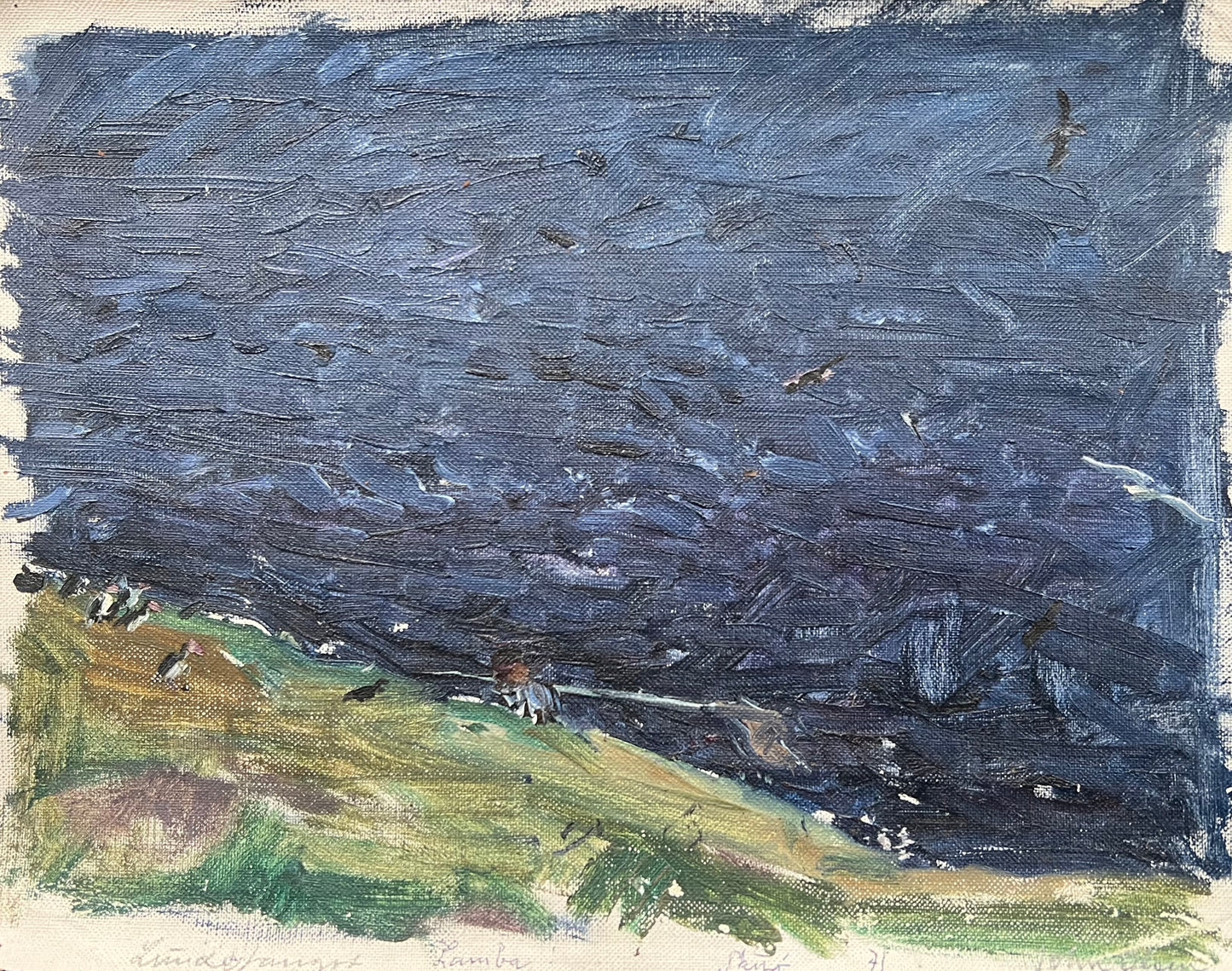 John Olsen. “Lundefangst, Lamba Skuø”, 1971