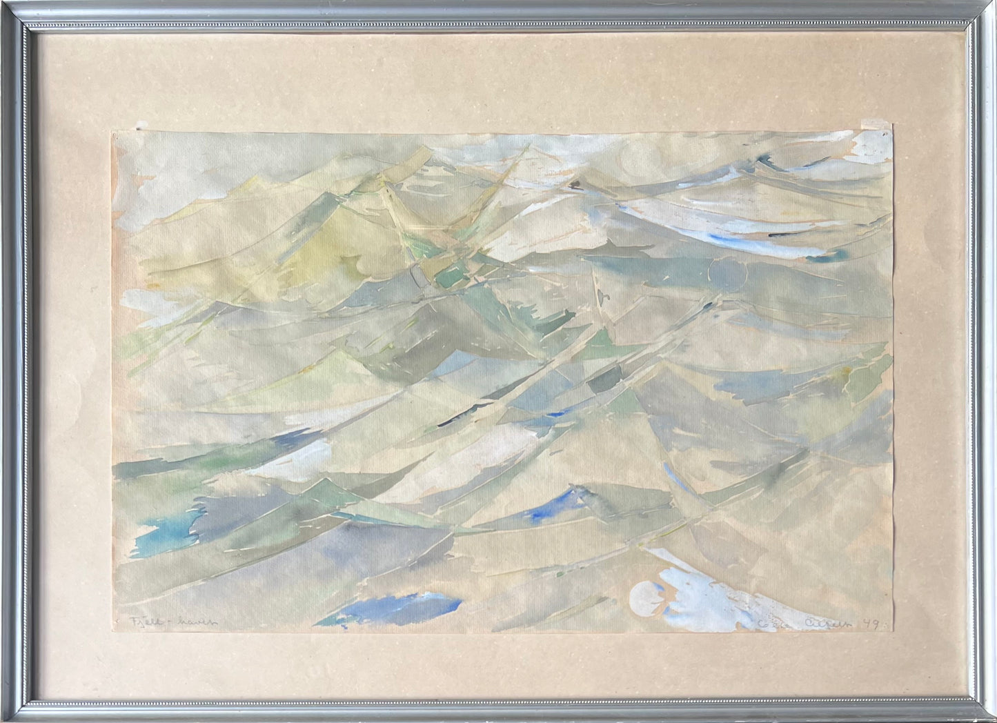 Else Alfelt. “Fjell-havet”, 1949