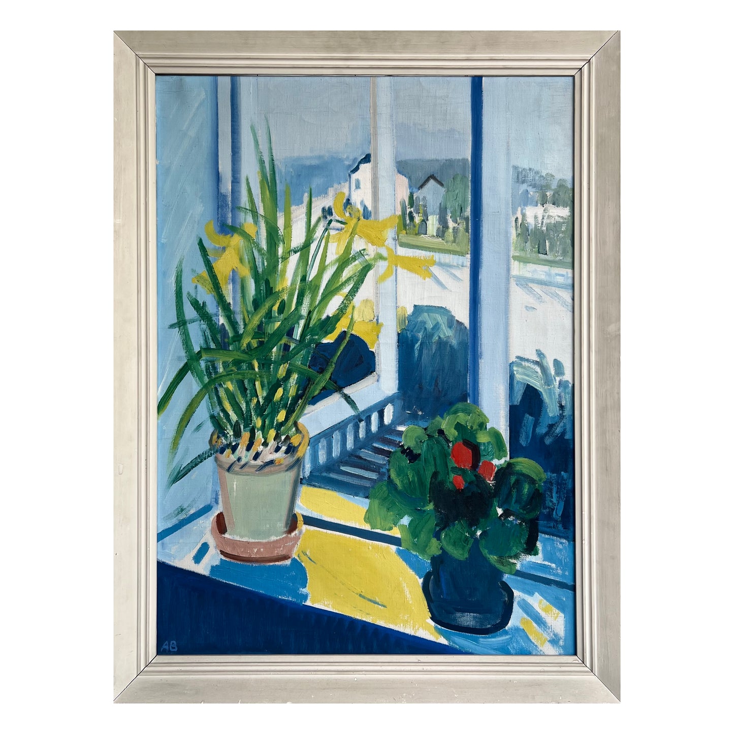 Axel Bentzen. Flowers in the window