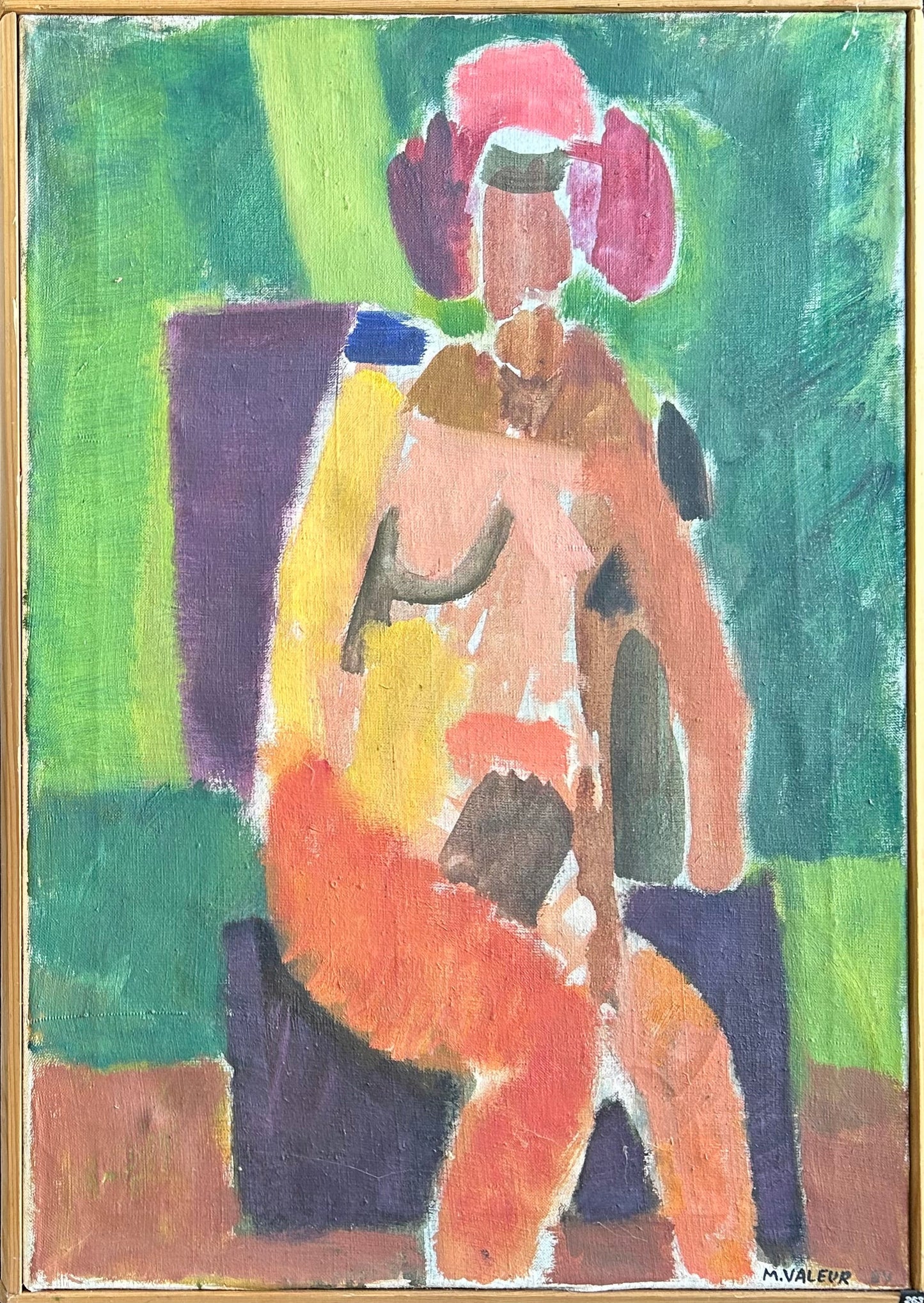 Mogens Valeur. Portrait of a woman, 1984