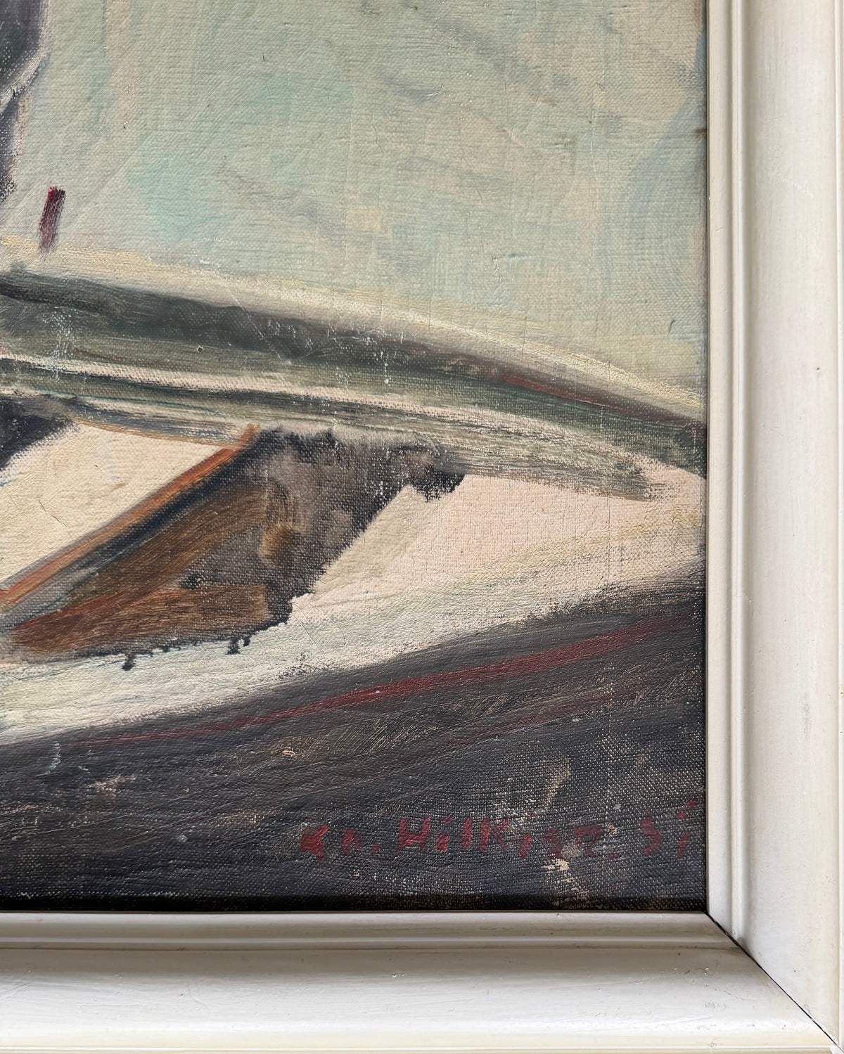 K. O. Hilkier. Sailor in his boat, 1930’s