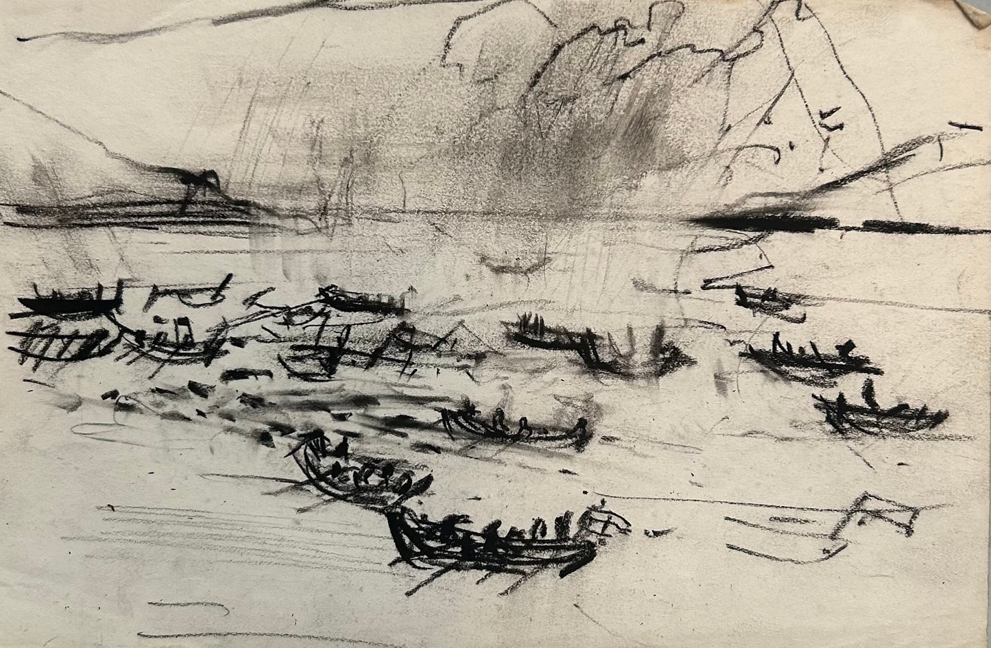 John Olsen. “Grindedrab scene”