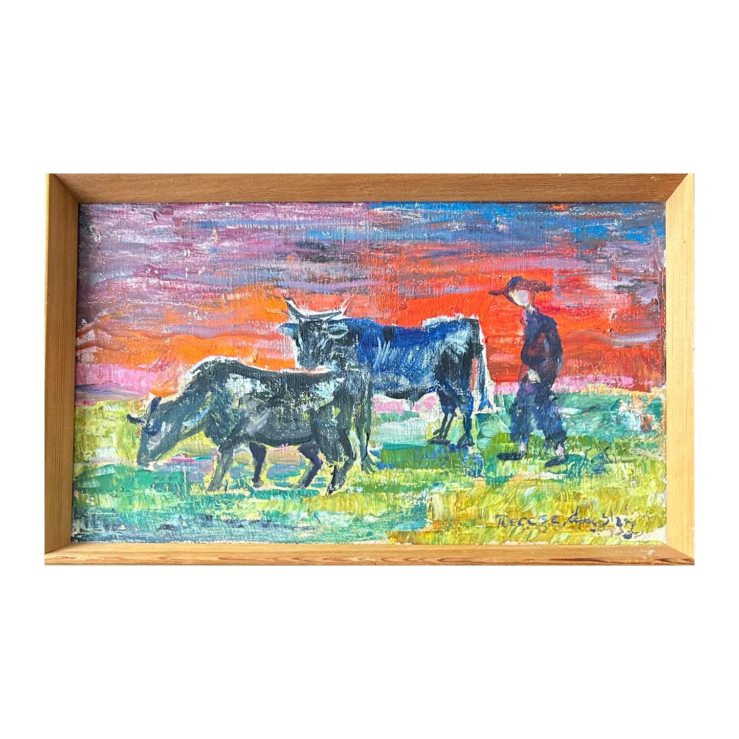 Therese Dragshøj. Landscape with cows