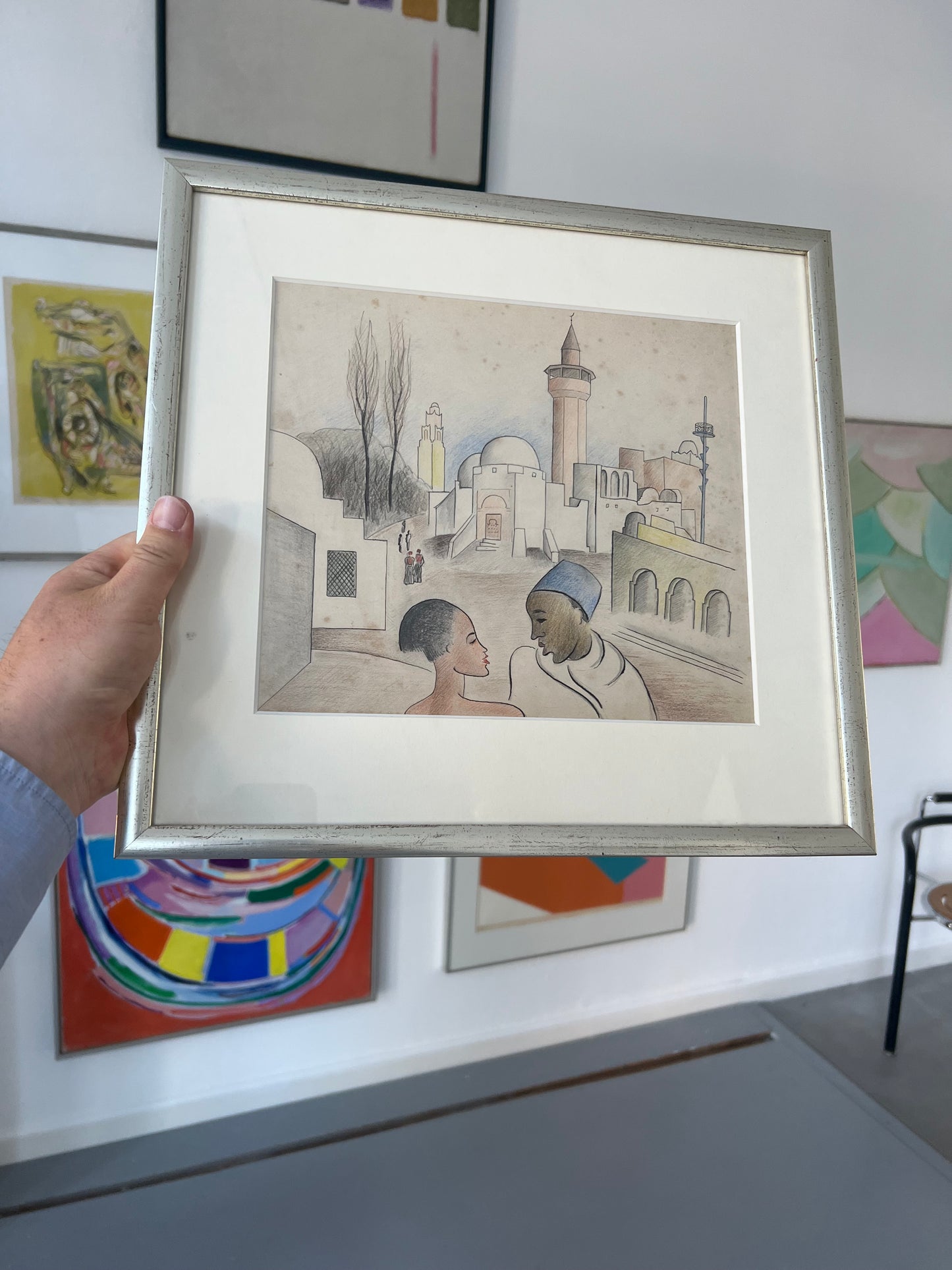 Rita Kernn-Larsen. Sketch of “Tunisia” for Politiken, 1931