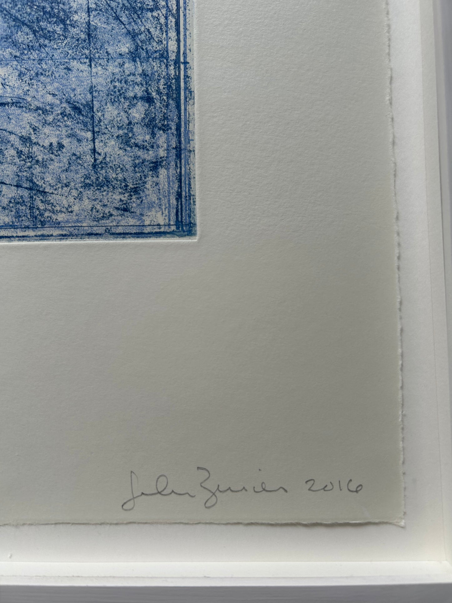 John Zurier. “Summer Book blue softground, 2016
