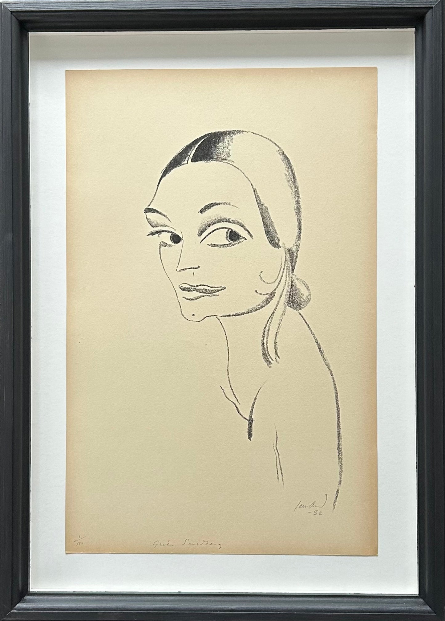 John Jon-And. Portrait of Greta Smedberg, 1922