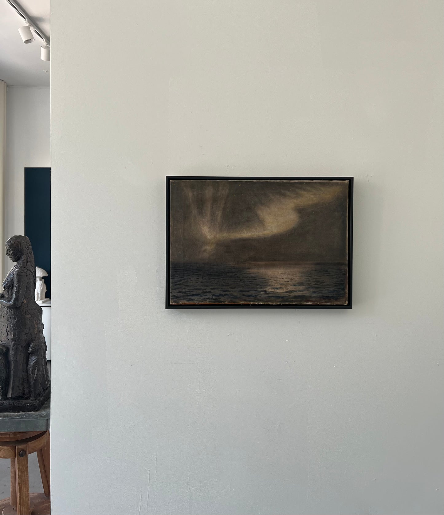 Luplau Janssen. Northern lights over Baffin Bay, 1925