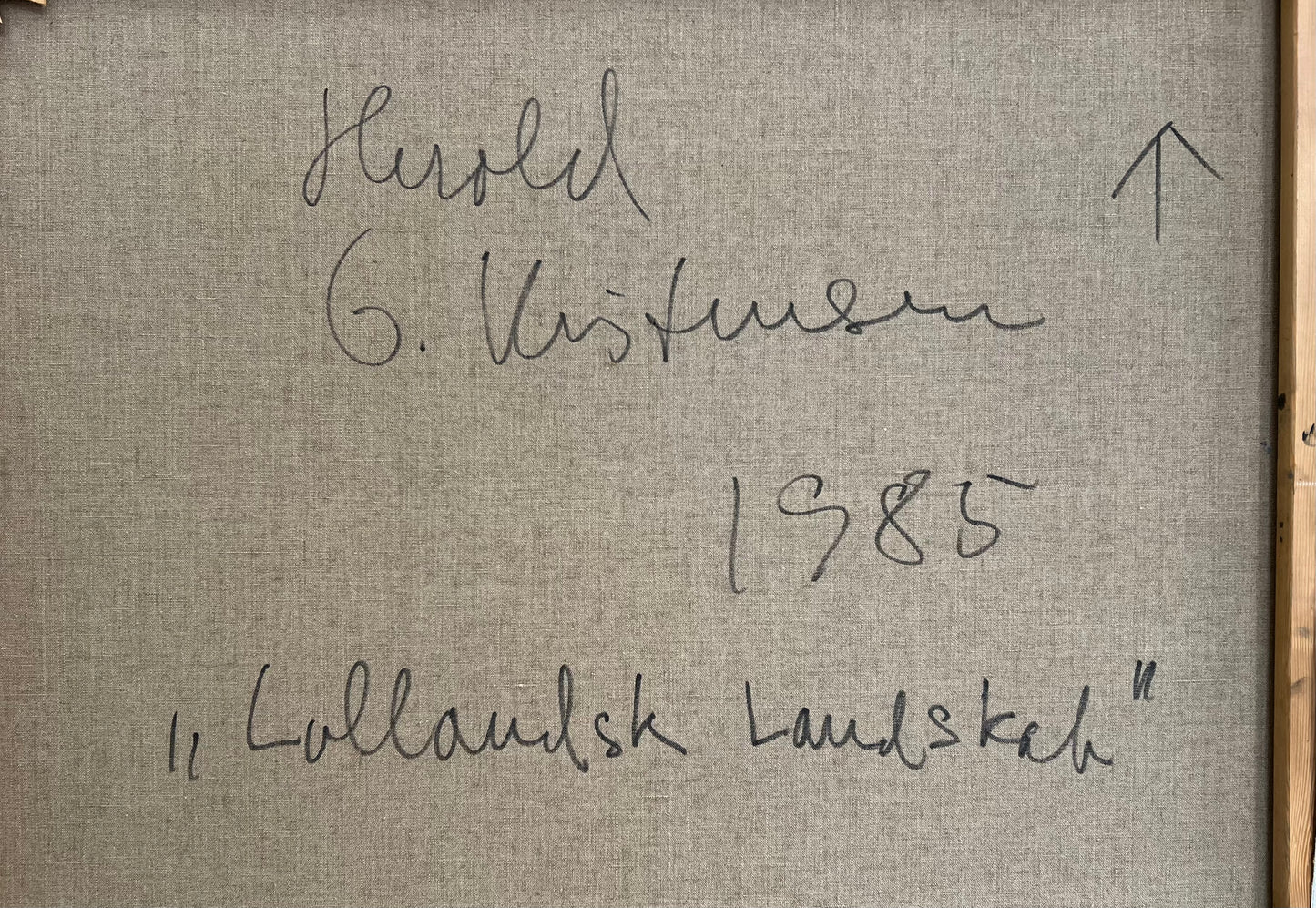 Herold G. Kristensen. “Lollandsk landskab”, 1985