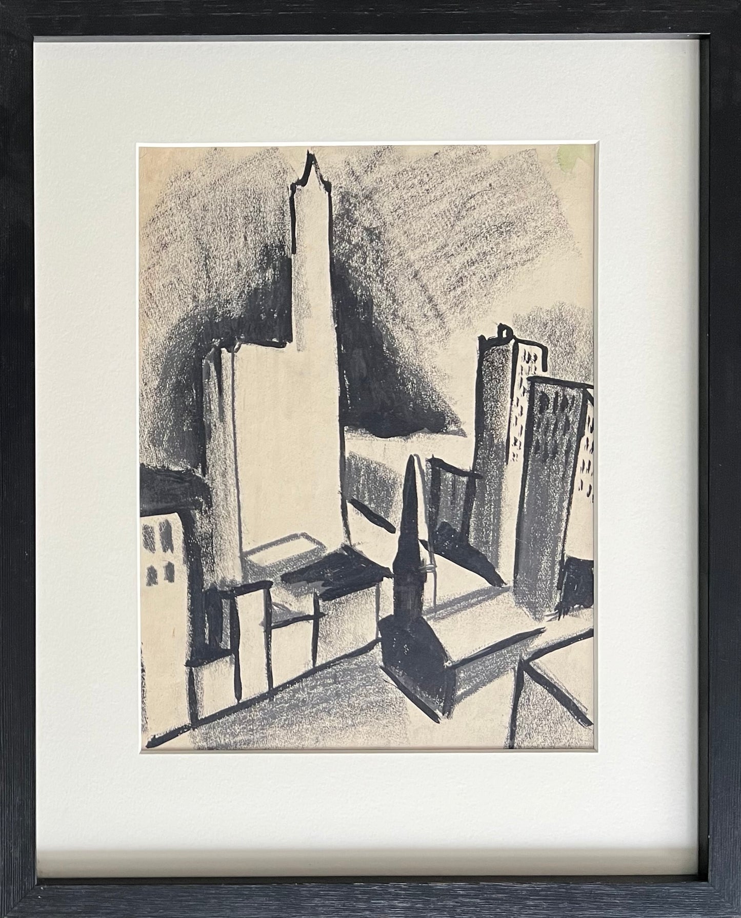 Agnes Cleve. Study of buildings, New York, 1916