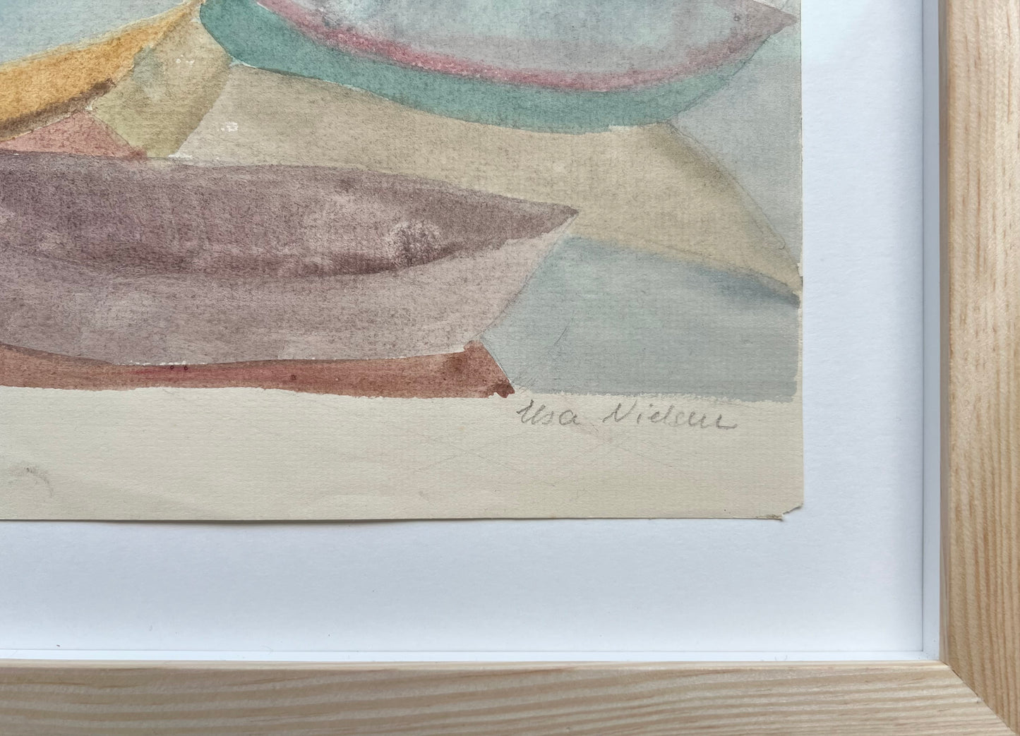 Elsa Nielsen. Study of boats