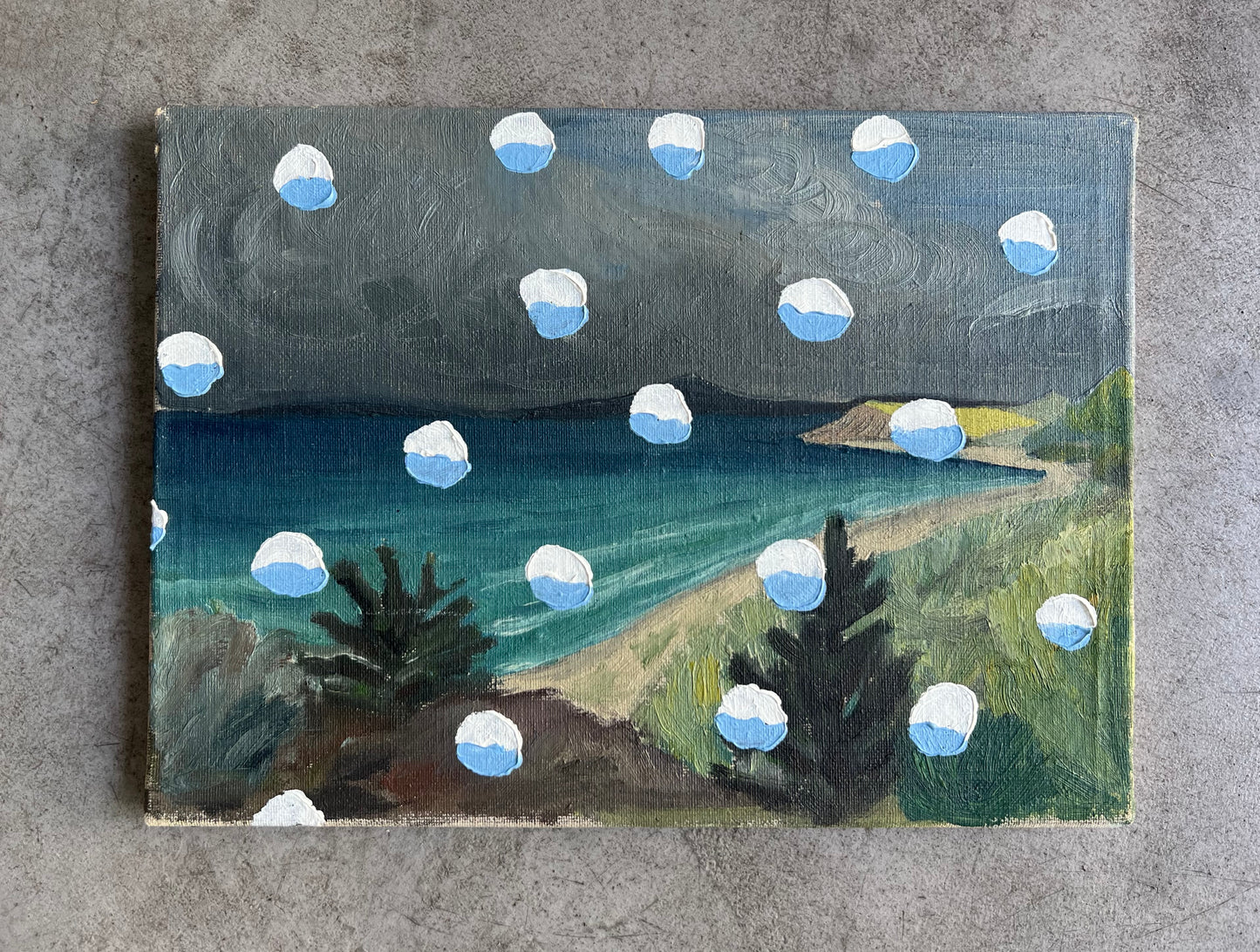 Mads Lindberg. Untitled, (Snowpainting), 2023