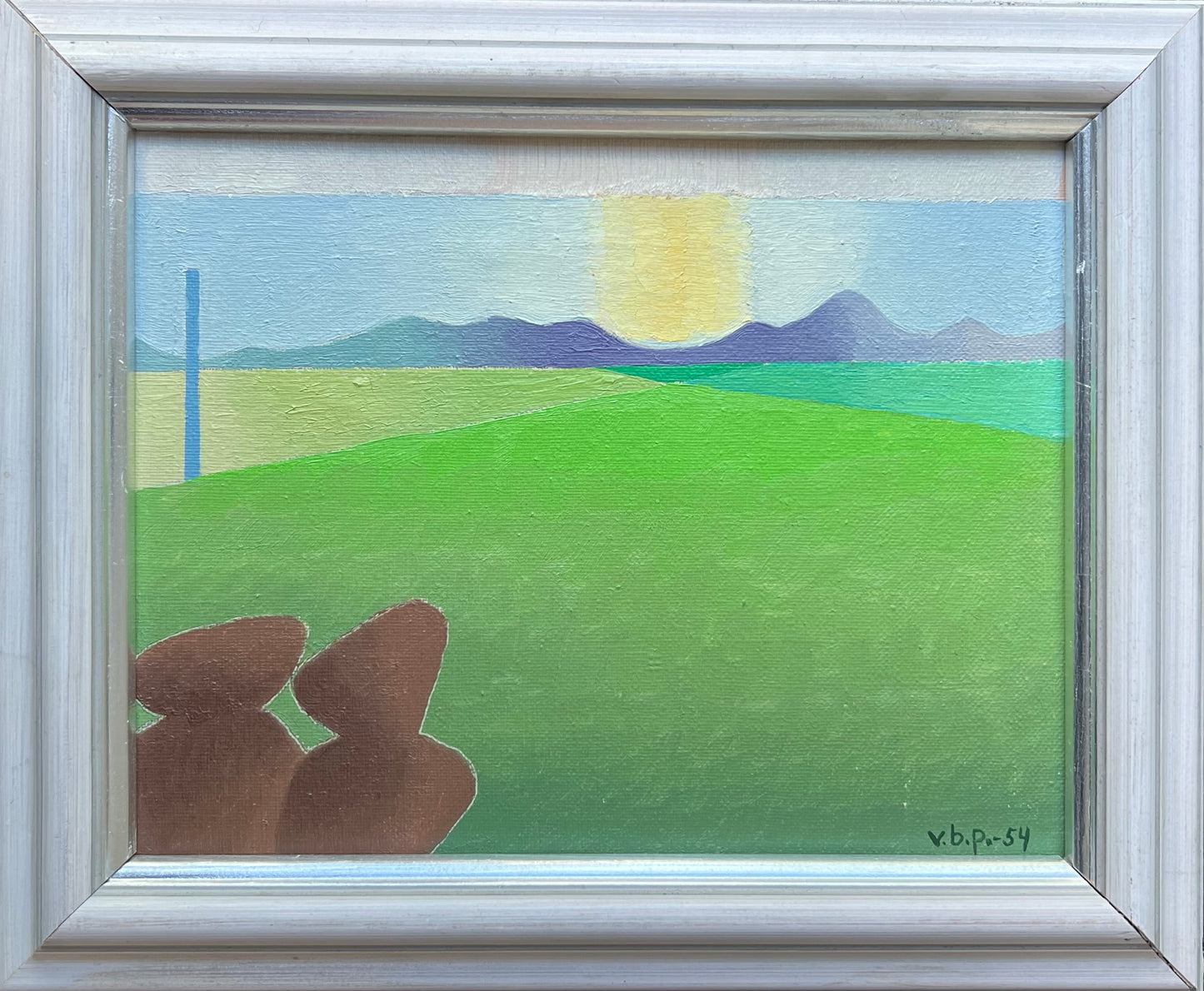 Vilhelm Bjerke-Petersen. “Vid solnedgang, Särdal”, 1954